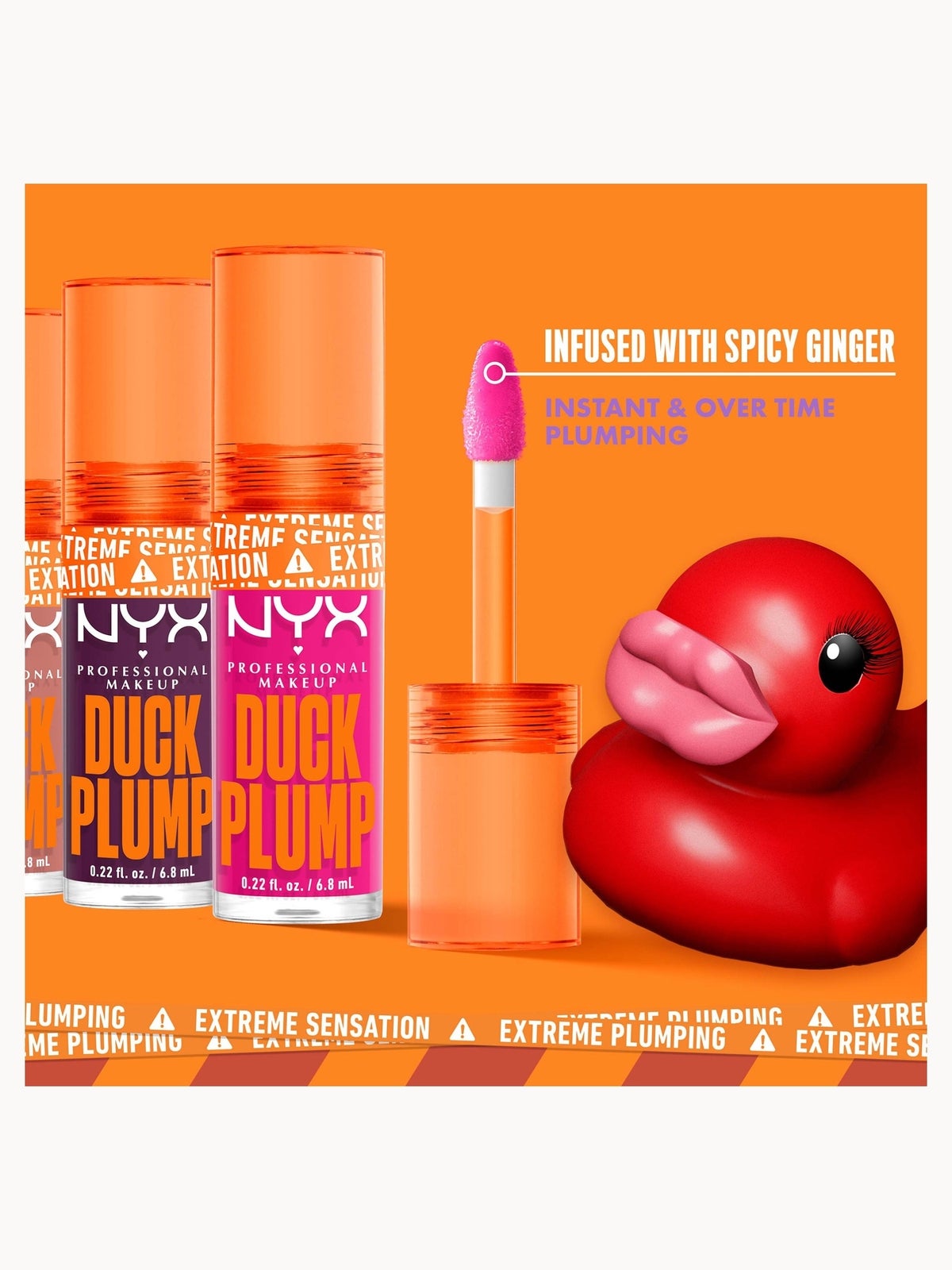 NYX Professional Makeup Duck Plump Lip Plumping Gloss (Various Shades) - Strike a Rose 3