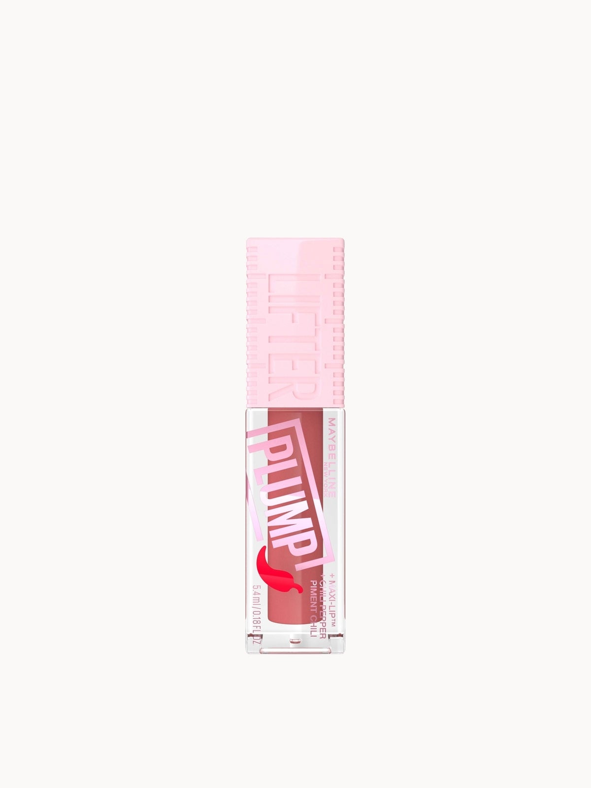 Maybelline Lifter Gloss Plumping Lip Gloss Lasting Hydration Formula With Hyaluronic Acid and Chilli Pepper (Various Shades) - Peach Fever 2