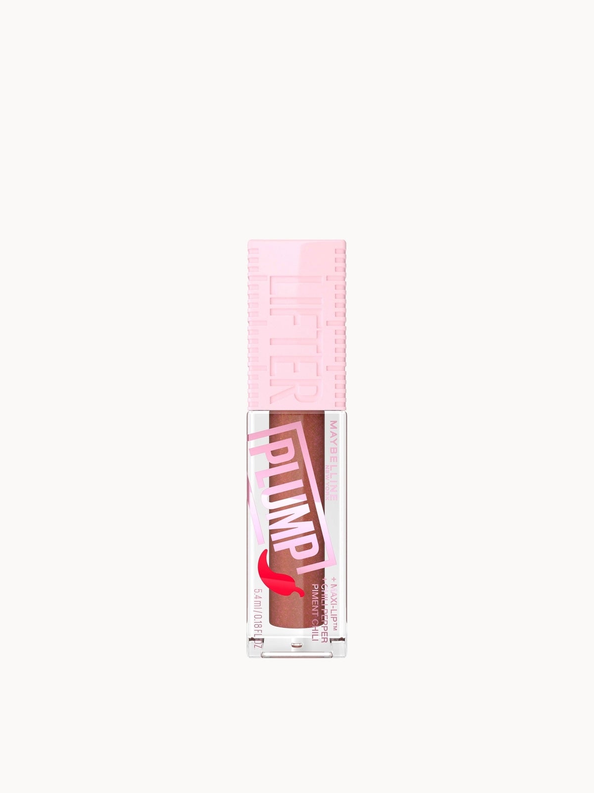 Maybelline Lifter Gloss Plumping Lip Gloss Lasting Hydration Formula With Hyaluronic Acid and Chilli Pepper (Various Shades) - Cocoa Zing 2
