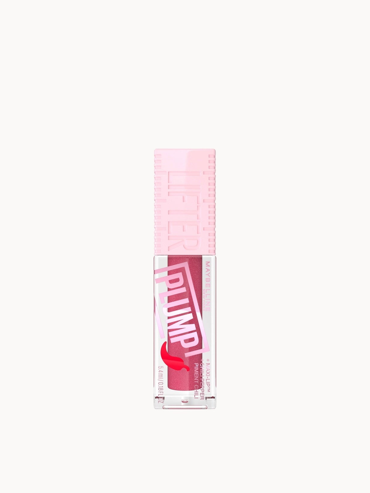 Maybelline Lifter Gloss Plumping Lip Gloss Lasting Hydration Formula With Hyaluronic Acid and Chilli Pepper (Various Shades) - Mauve Bite 2
