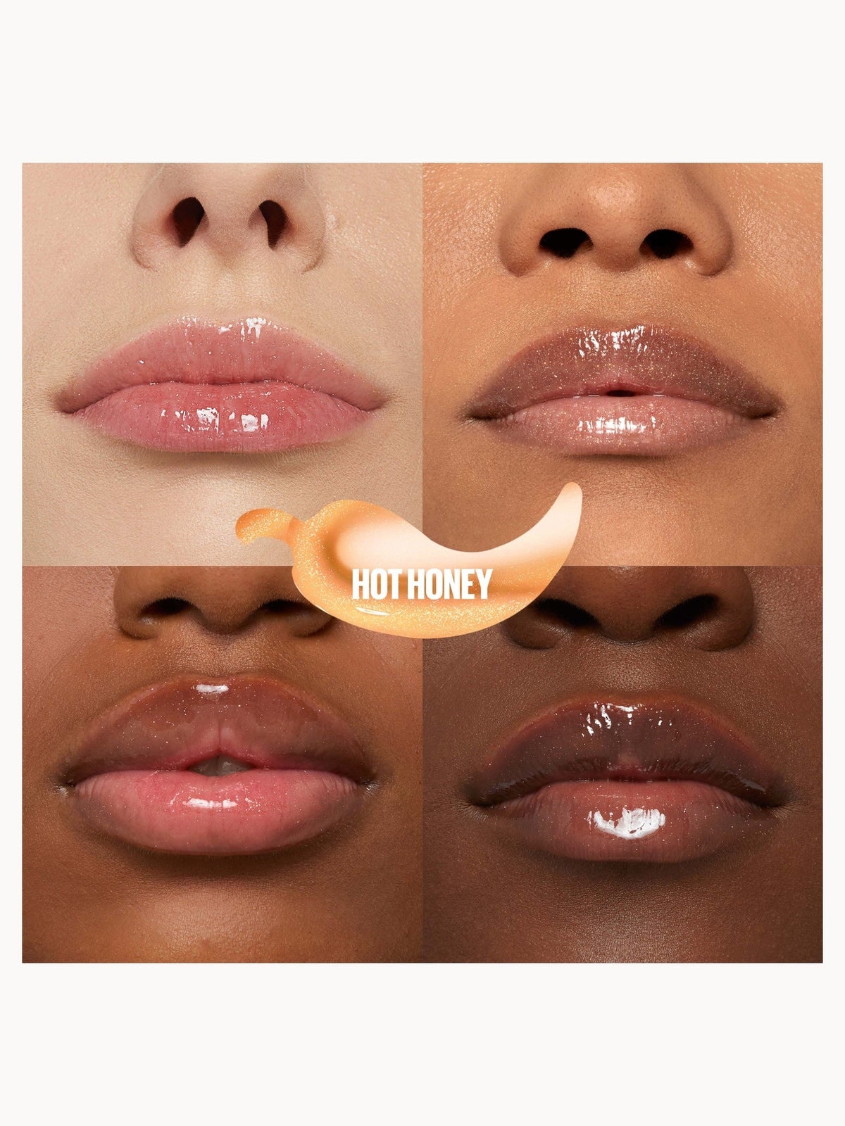 Maybelline Lifter Gloss Plumping Lip Gloss Lasting Hydration Formula With Hyaluronic Acid and Chilli Pepper (Various Shades) - Hot Honey 4