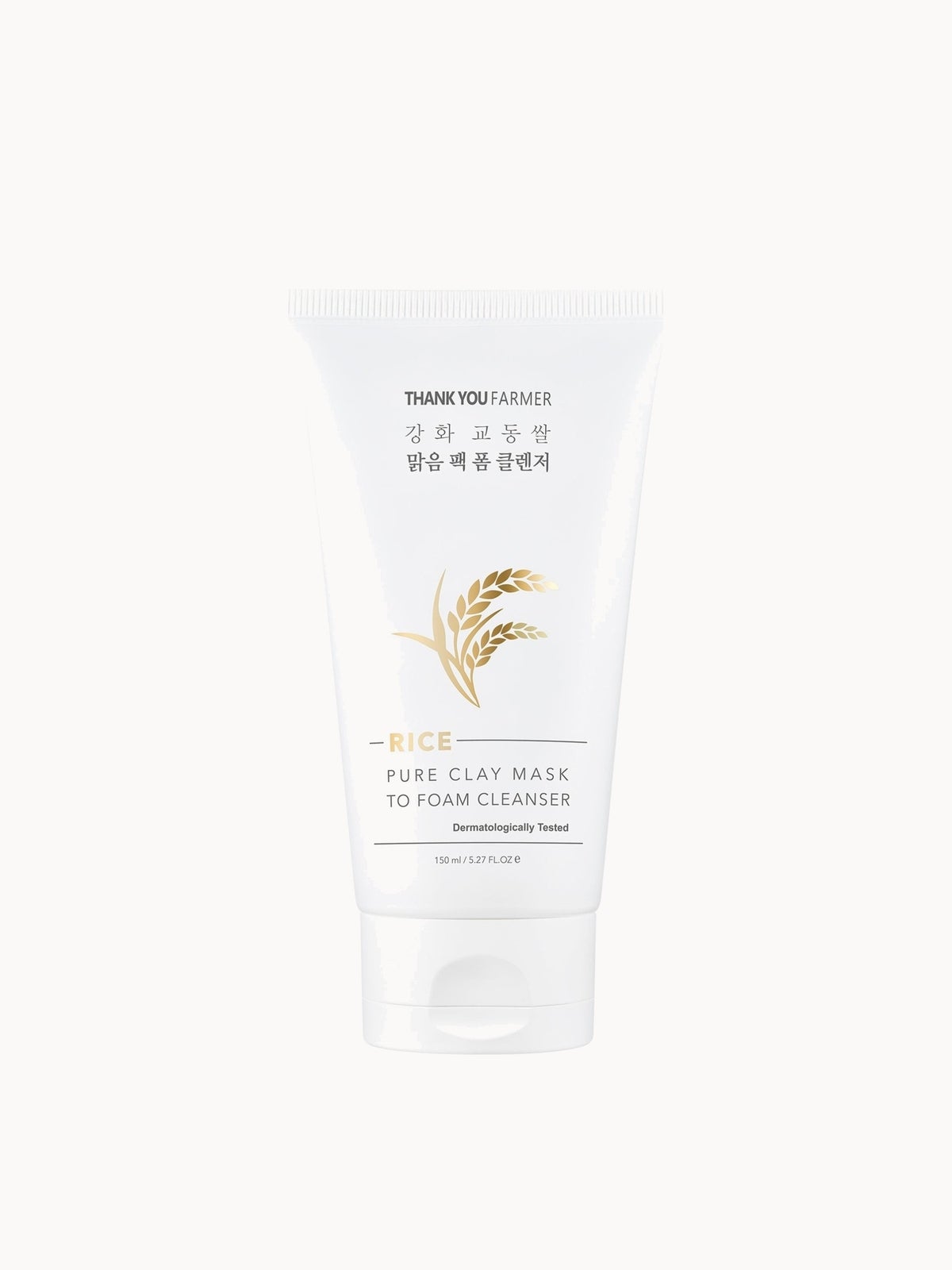 Thank You Farmer Rice Pure Clay Mask to Foam Cleanser 150ml 5
