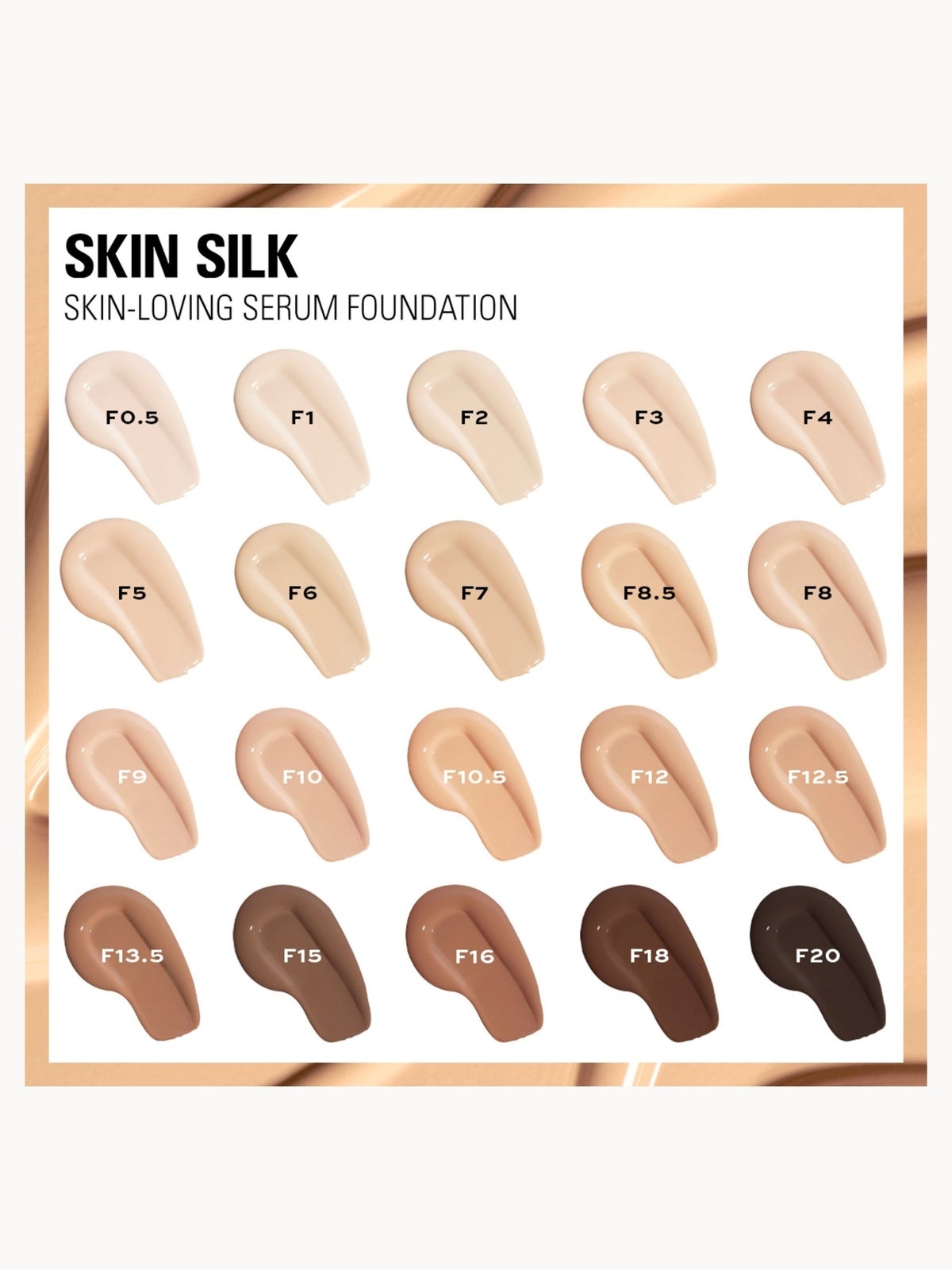Makeup Revolution Silk Serum Foundation 23ml (Various Shades) - F6 4