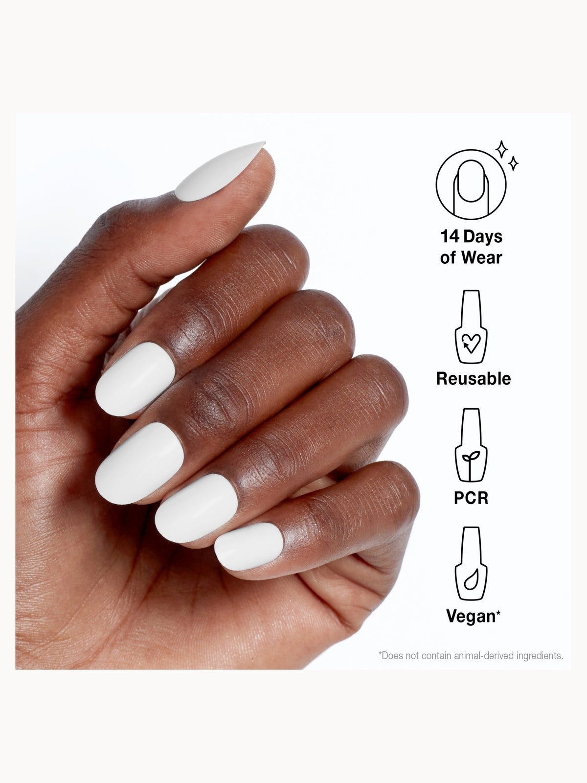 OPI xPRESS/ON White Press On Nails Gel-Like Salon Manicure - Funny Bunny 4