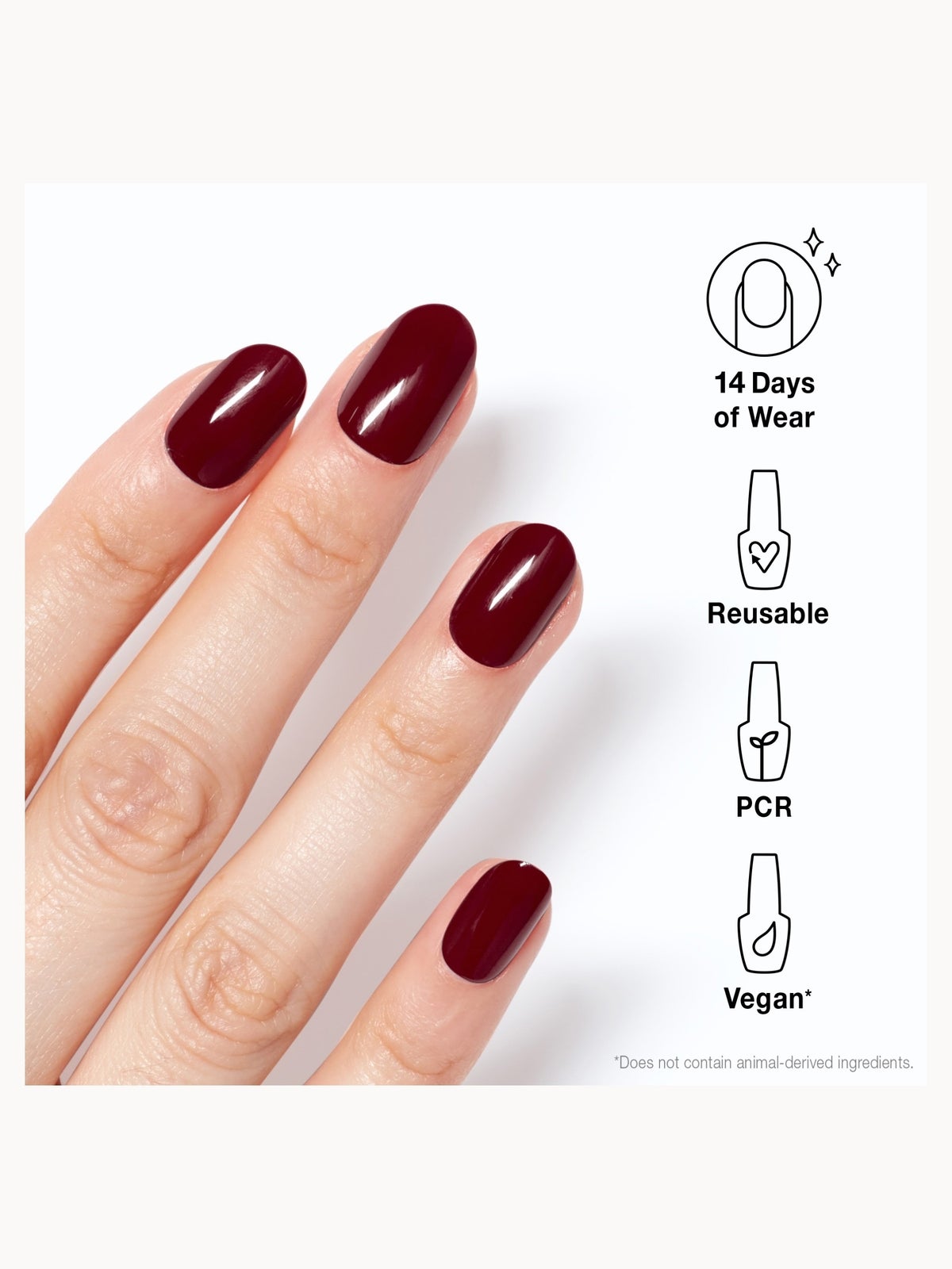 OPI xPRESS/ON Dark Red Press On Nails Gel-Like Salon Manicure - Malaga Wine 4