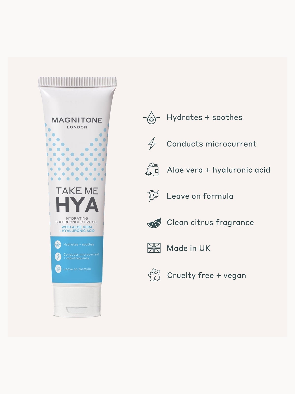 MAGNITONE Take Me Hya Hydrating Superconductive Gel with Aloe Vera and Hyaluronic Acid 150ml 3
