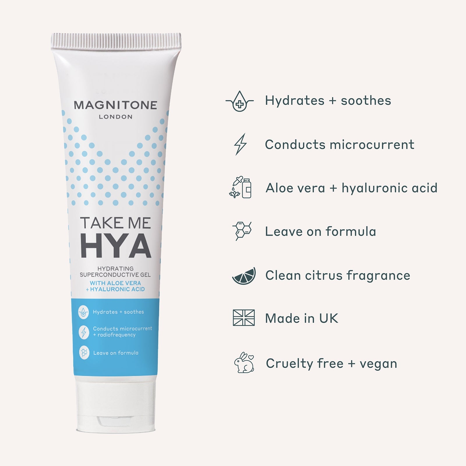 MAGNITONE Take Me Hya Hydrating Superconductive Gel with Aloe Vera and Hyaluronic Acid 150ml 3