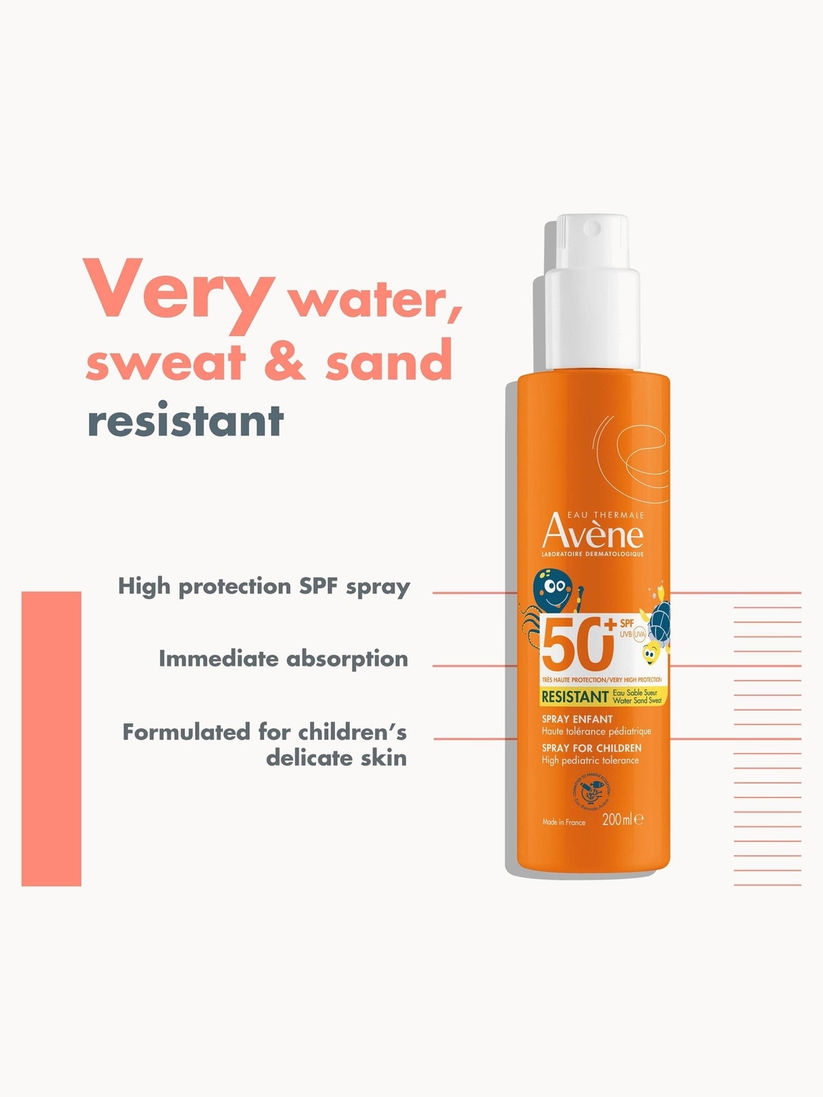 Avène Spray for Children SPF50+ 200ml 2