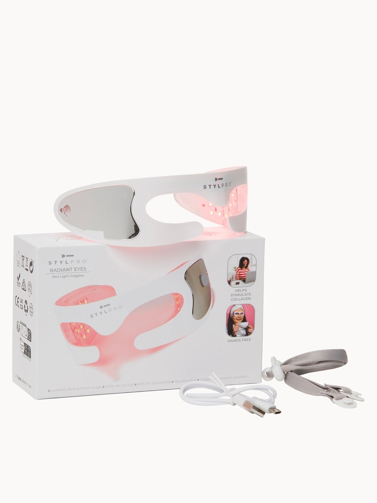 StylPro Radiant Eyes Red LED Light Goggles 2