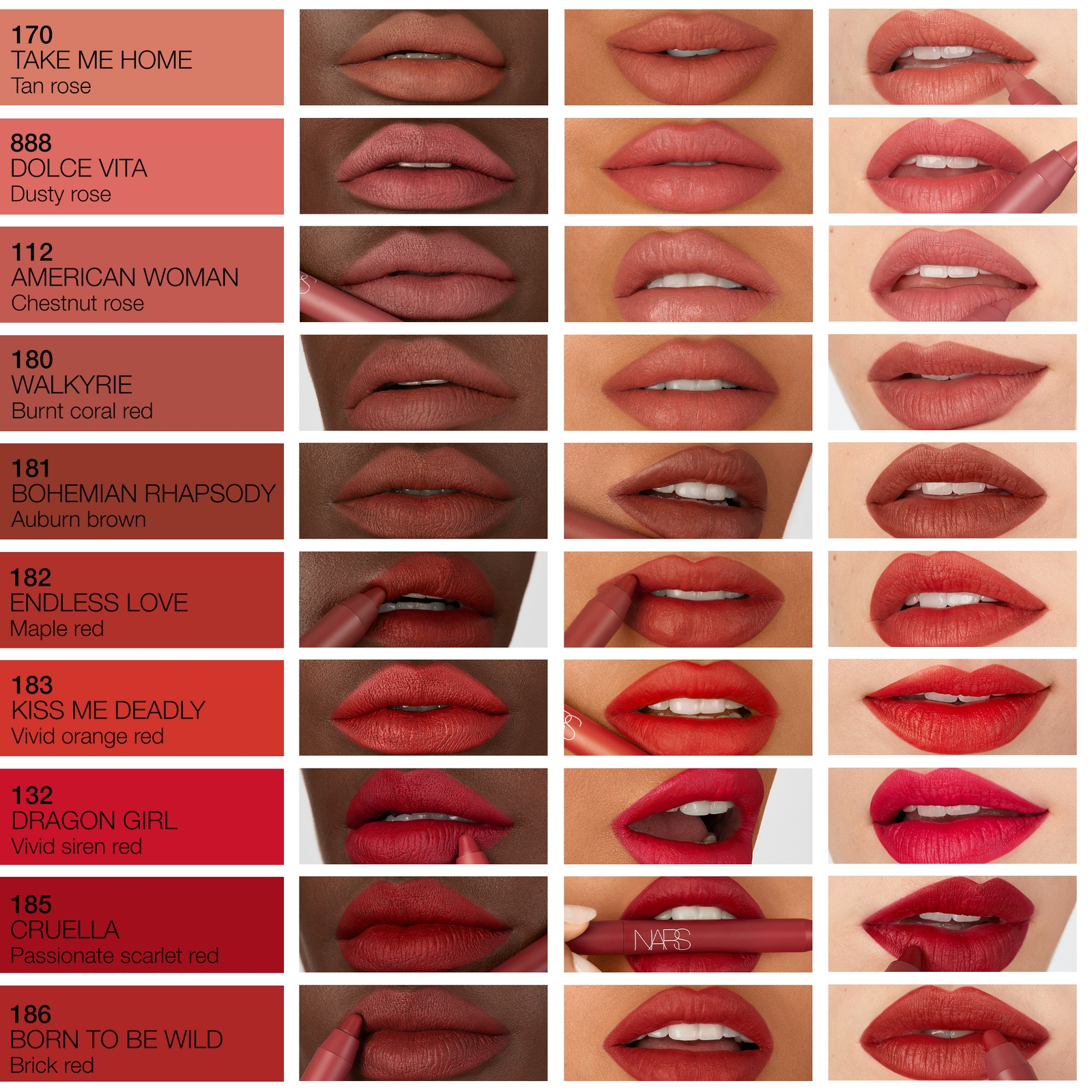Thumbnail - NARS High Intensity Lip Pencil 2.6g (Various Shades) - Walkyrie