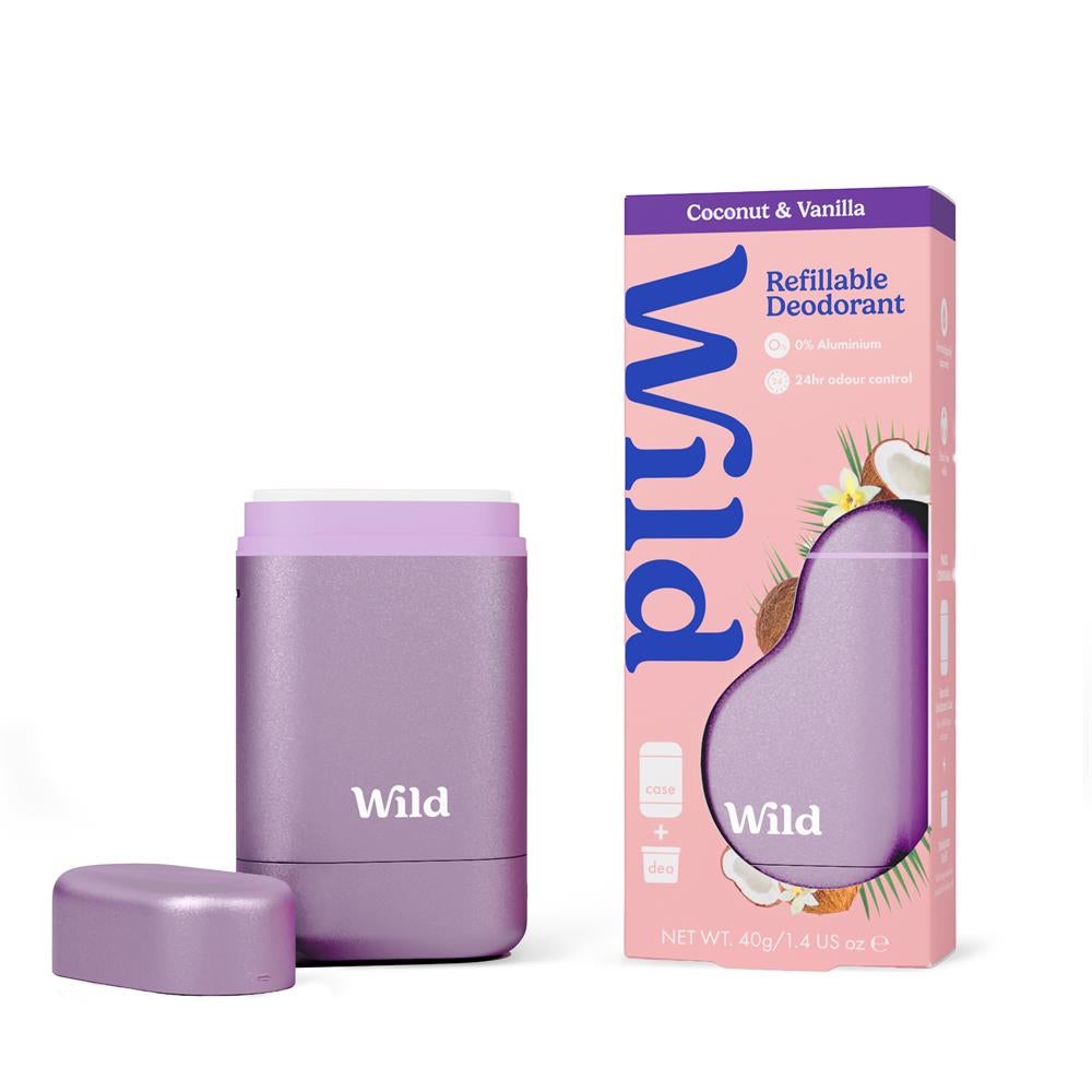 Wild Coconut and Vanilla Deodorant in Purple Case 40g