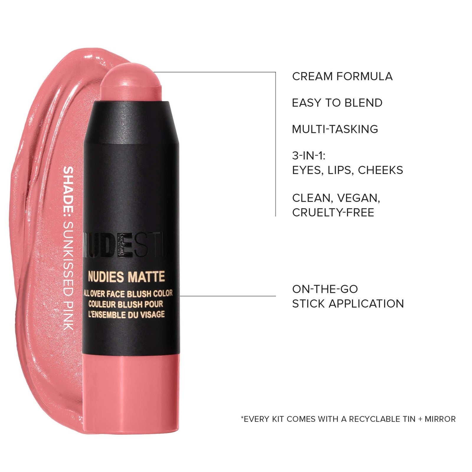 NUDESTIX Sunkissed Blush & Bronze 3-Piece Mini Nudie Kit 4