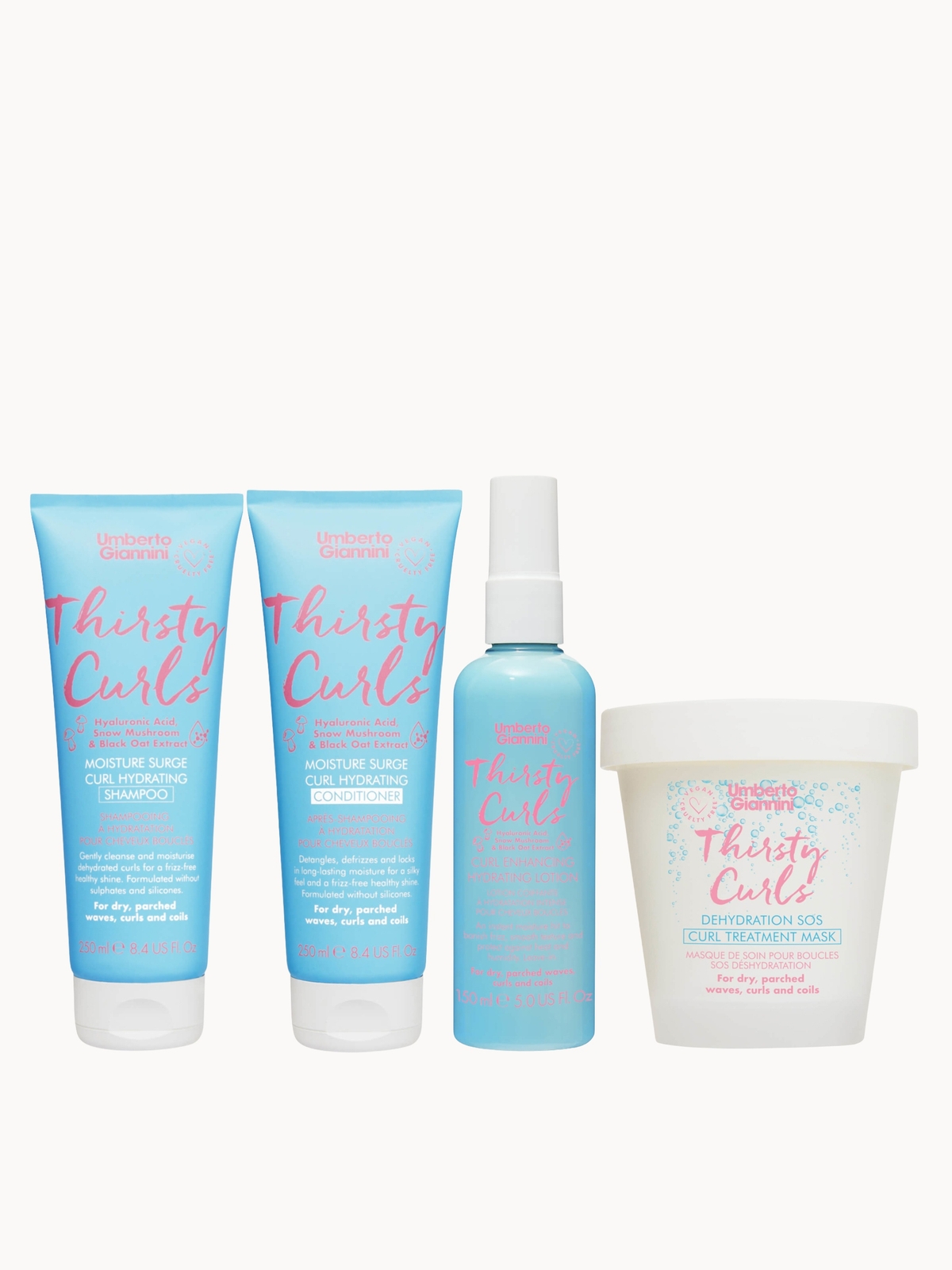 Umberto Giannini Thirsty Curls Hydration Bundle
