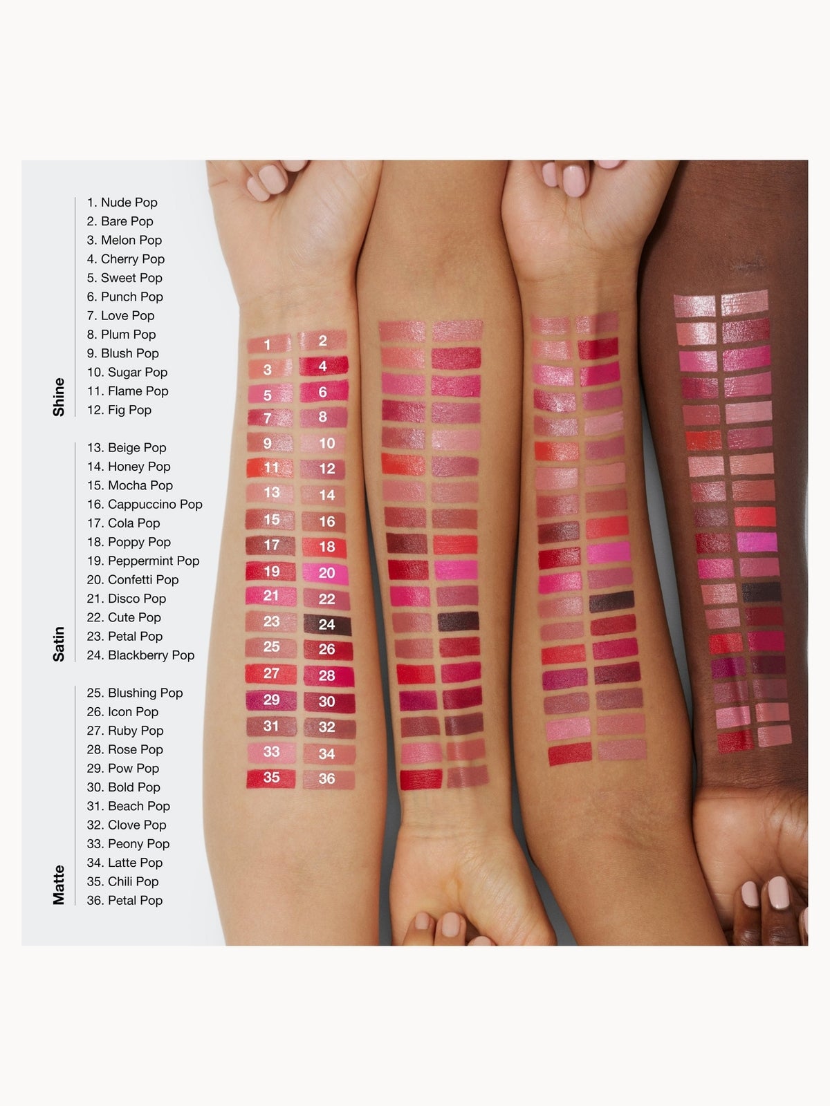 Clinique Pop Longwear Satin Lipstick 3.9g (Various Shades) - Poppy Pop 4