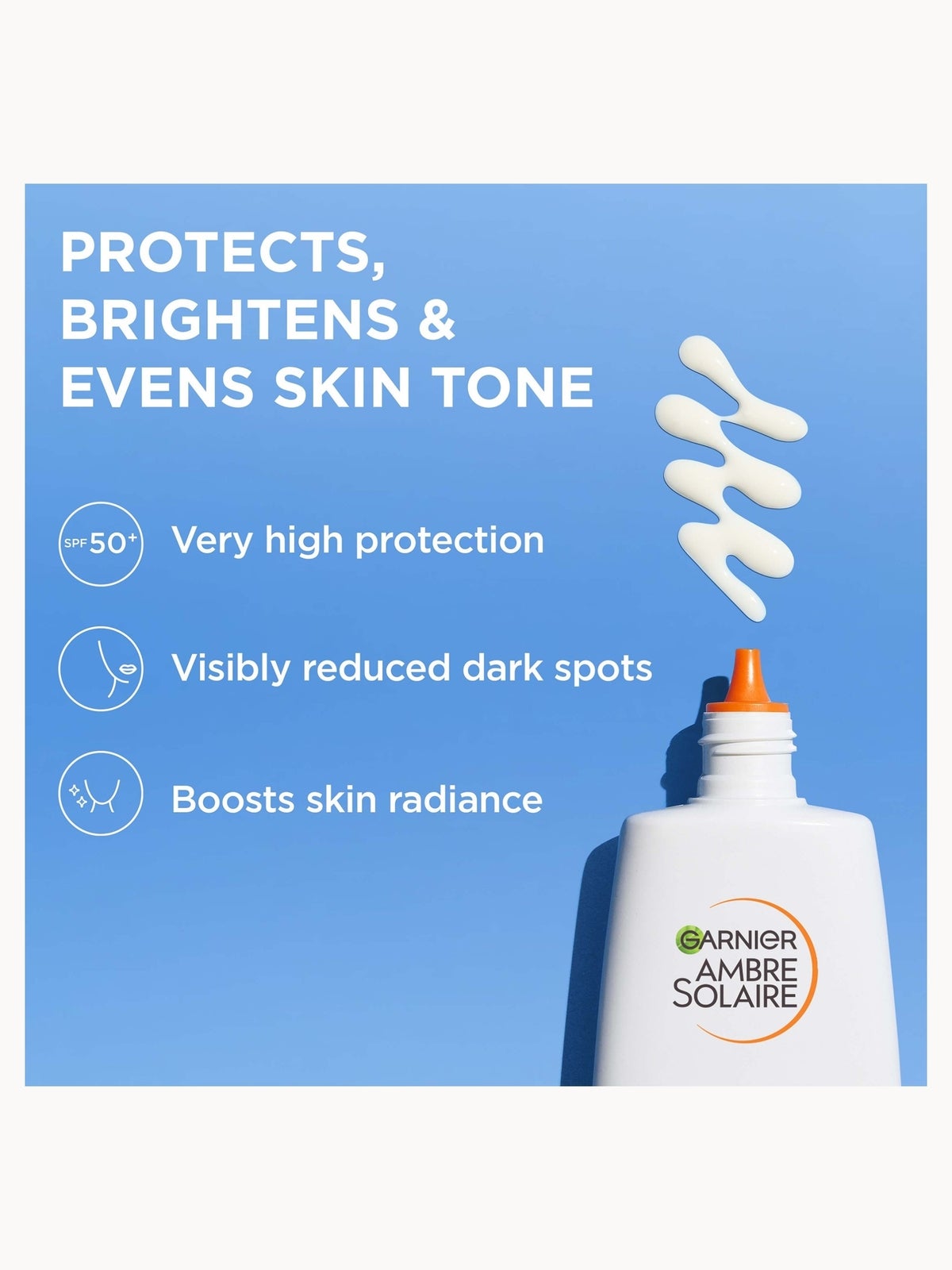 Garnier Ambre Solaire Super UV Vitamin C Facial Fluid for Daily Use SPF 50+ 40ml 2
