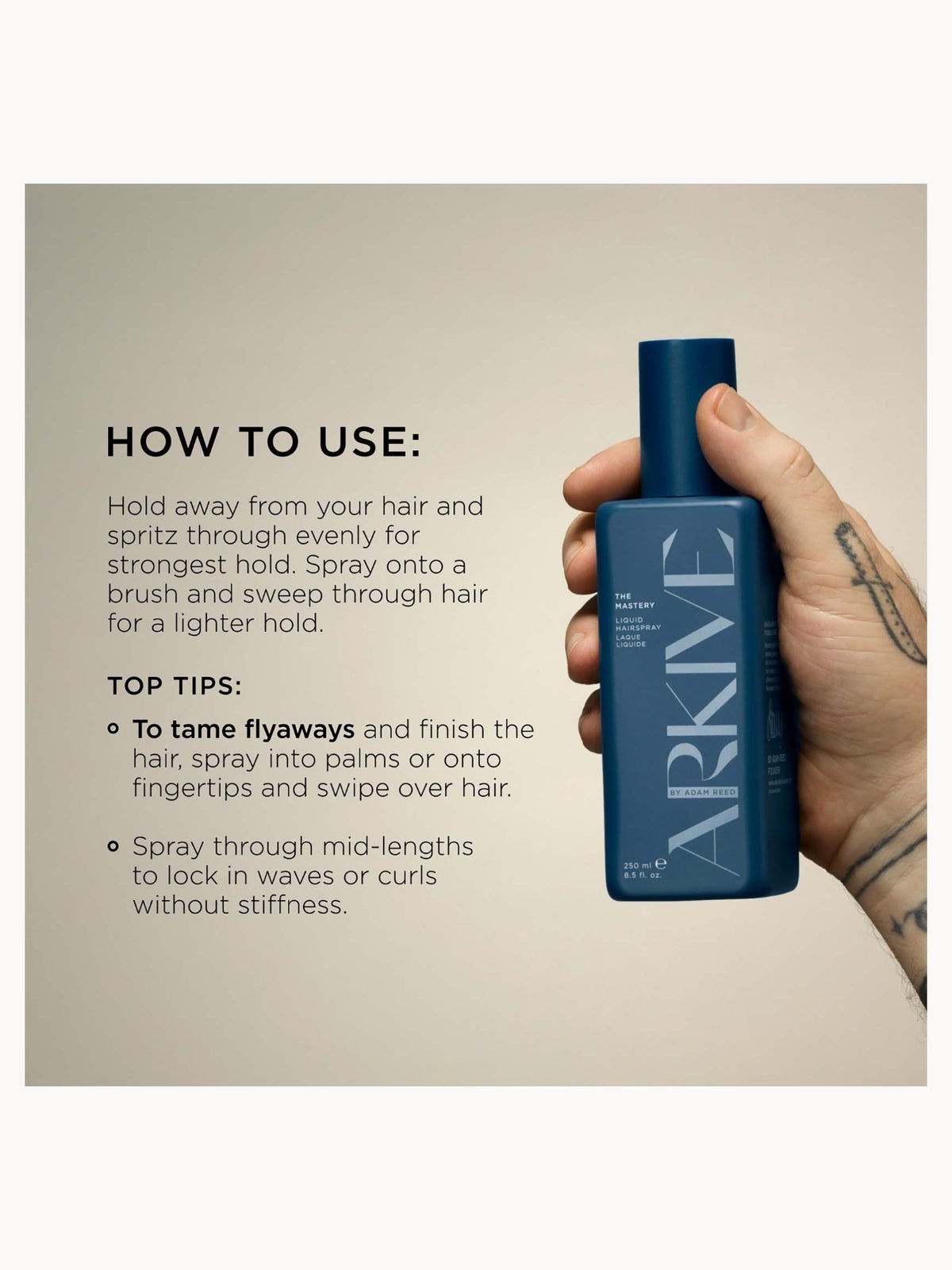 ARKIVE Headcare The Mastery Hairspray 250ml 3