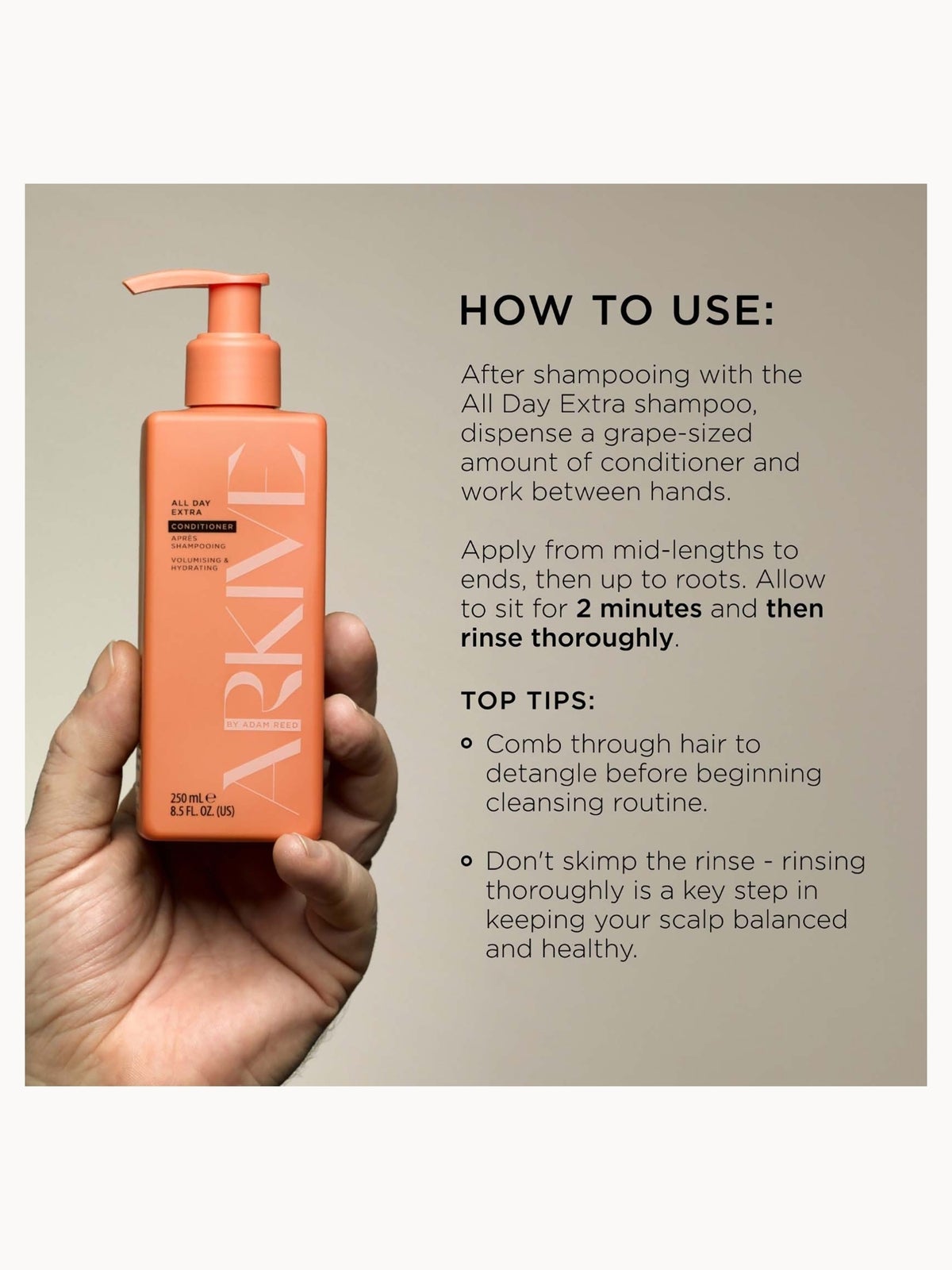 ARKIVE Headcare All Day Extra Conditioner 250ml 3