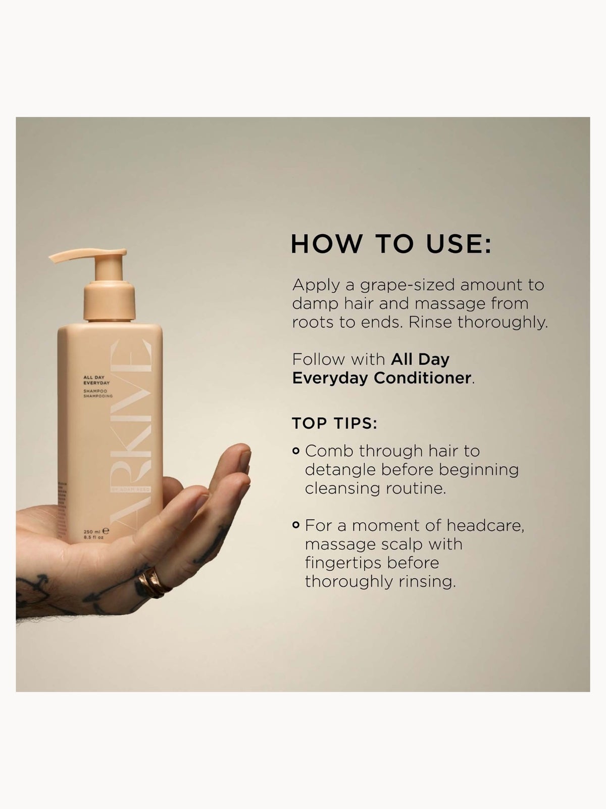 ARKIVE Headcare The All Day Everyday Shampoo 250ml 3