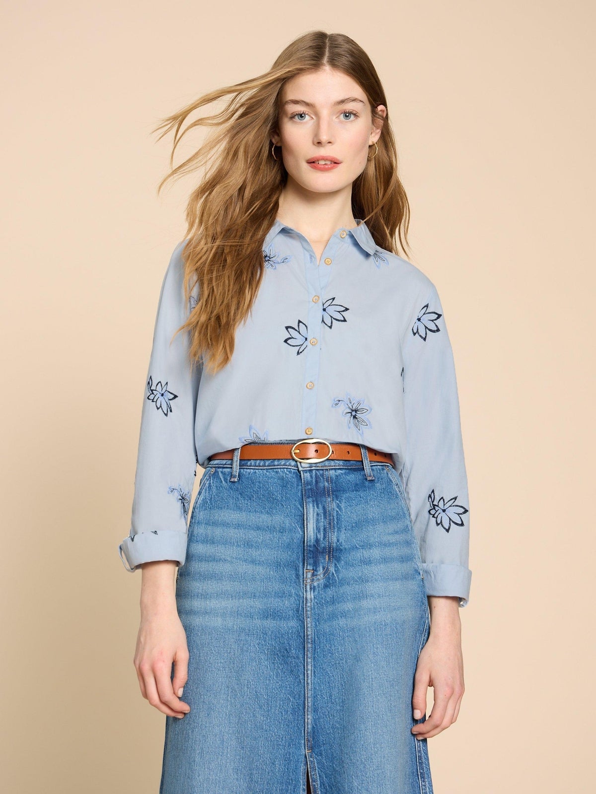 Sophie Bestickte Bluse - 50