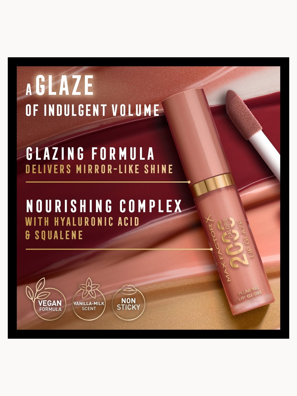 Max Factor 2000 Calorie Lip Glaze Full Shine Tinted Lip Gloss 4.4ml (Various Shades) - 105 Berry Sorbet 4
