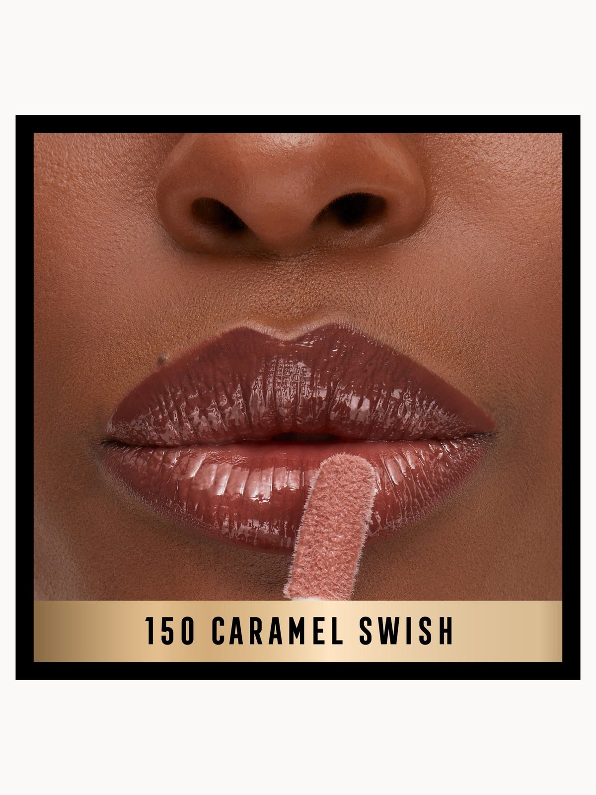 Max Factor 2000 Calorie Lip Glaze Full Shine Tinted Lip Gloss 4.4ml (Various Shades) - 150 Caramel Swish 3