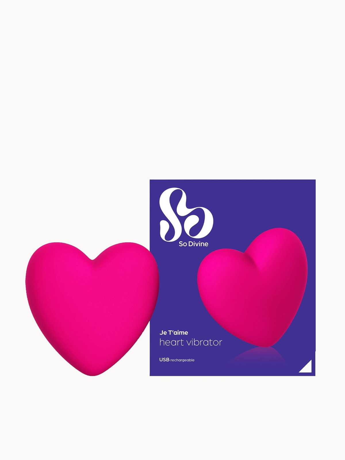 So Divine Je T’aime Heart Pebble Vibrator