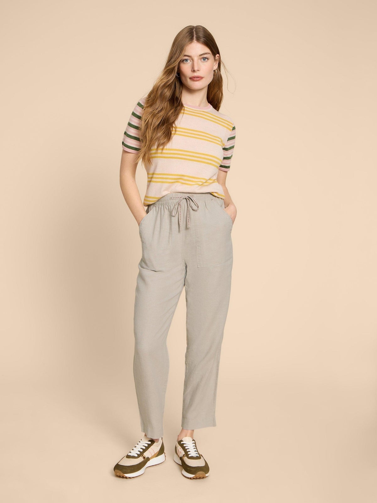 Elle Hose aus Leinenmischung - 40/R