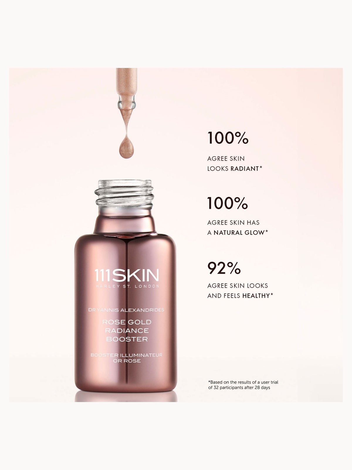 111SKIN Rose Gold Radiance Booster Serum 20ml 4