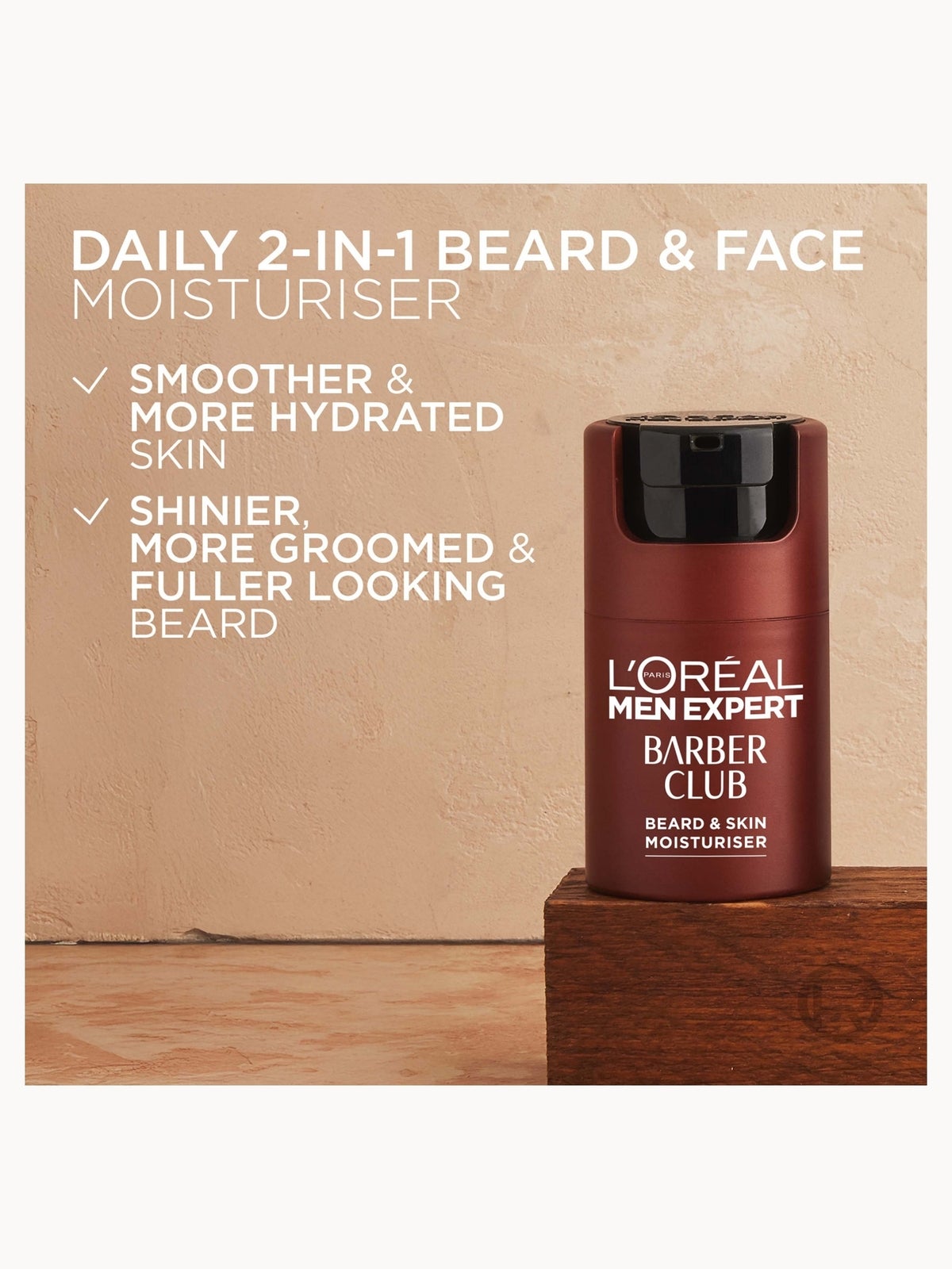 L'Oréal Paris Men Expert Barber Club Short Beard and Face Soothing Gel Moisturiser 50ml 3