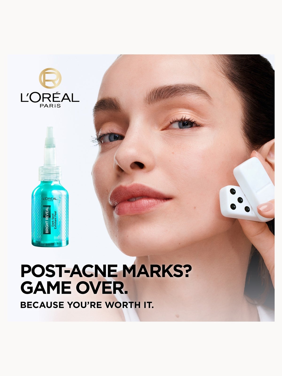 L'Oréal Paris Bright Reveal Dark Spot Exfoliant Peel for Face 25% AHA + BHA + PHA and Niacinamide 25ml 2