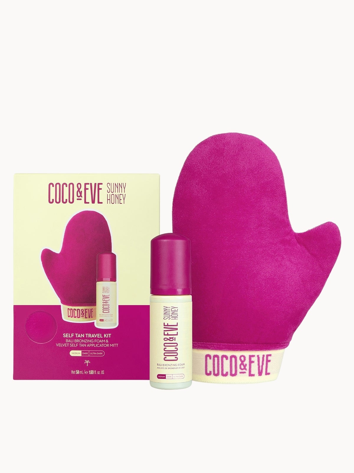 Coco & Eve Self Tan Travel Kit - Medium (Worth £27)