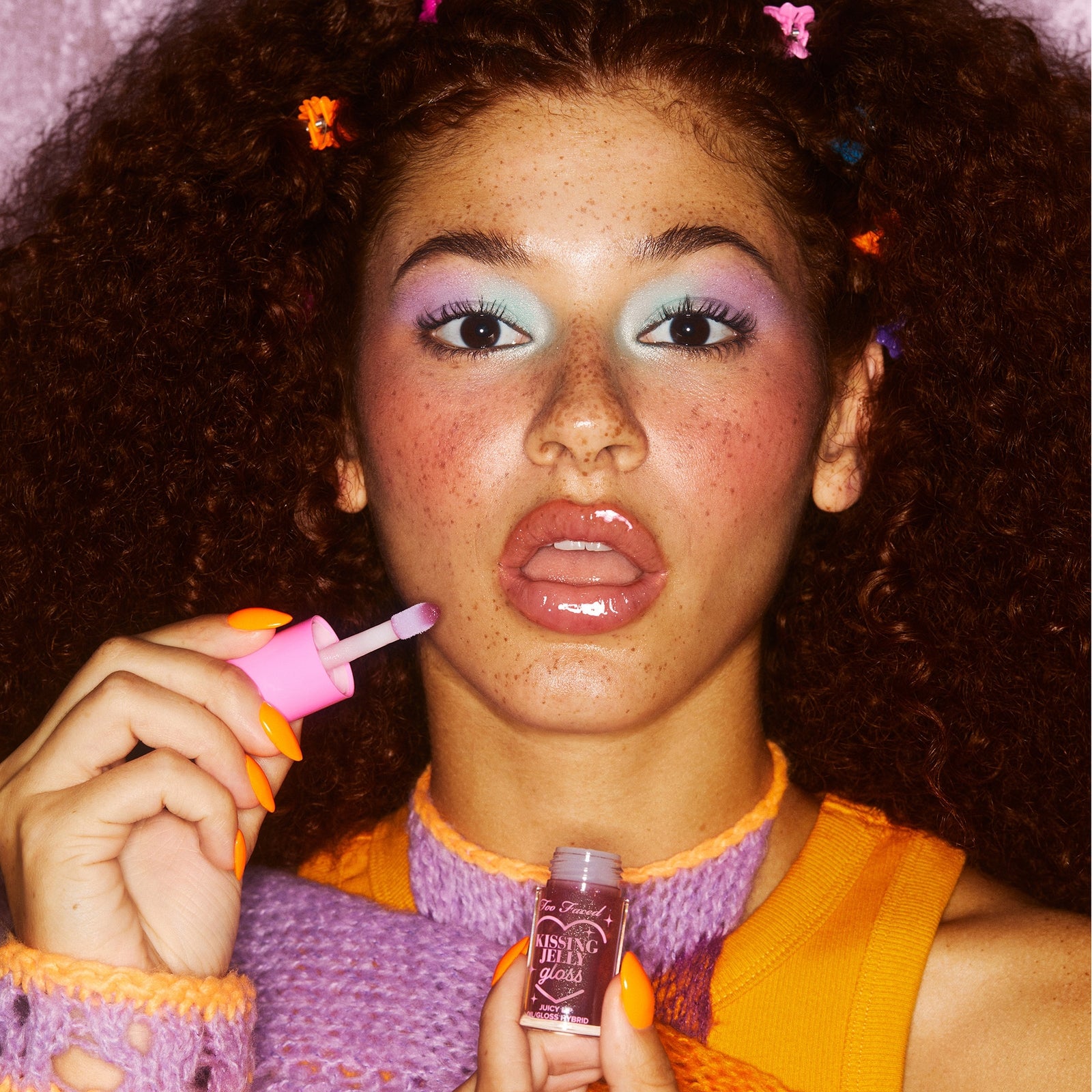 Too Faced Kissing Jelly Lip Oil Gloss 4.5ml - (Various Shades) - Grape Soda 3