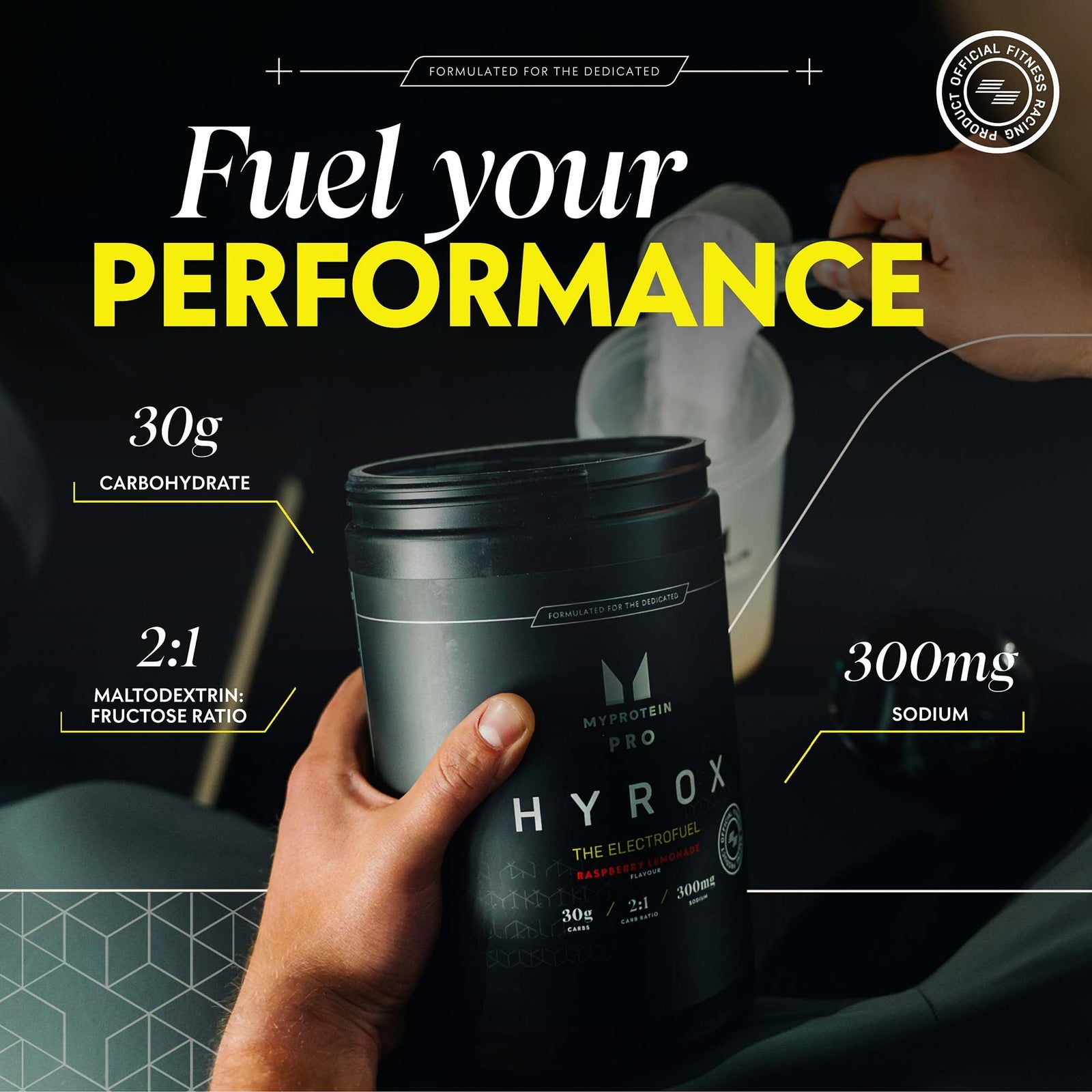 Myprotein THE Electrofuel - HYROX | Carbohydrate & Electrolyte Powder - 30servings - Raspberry Lemonade