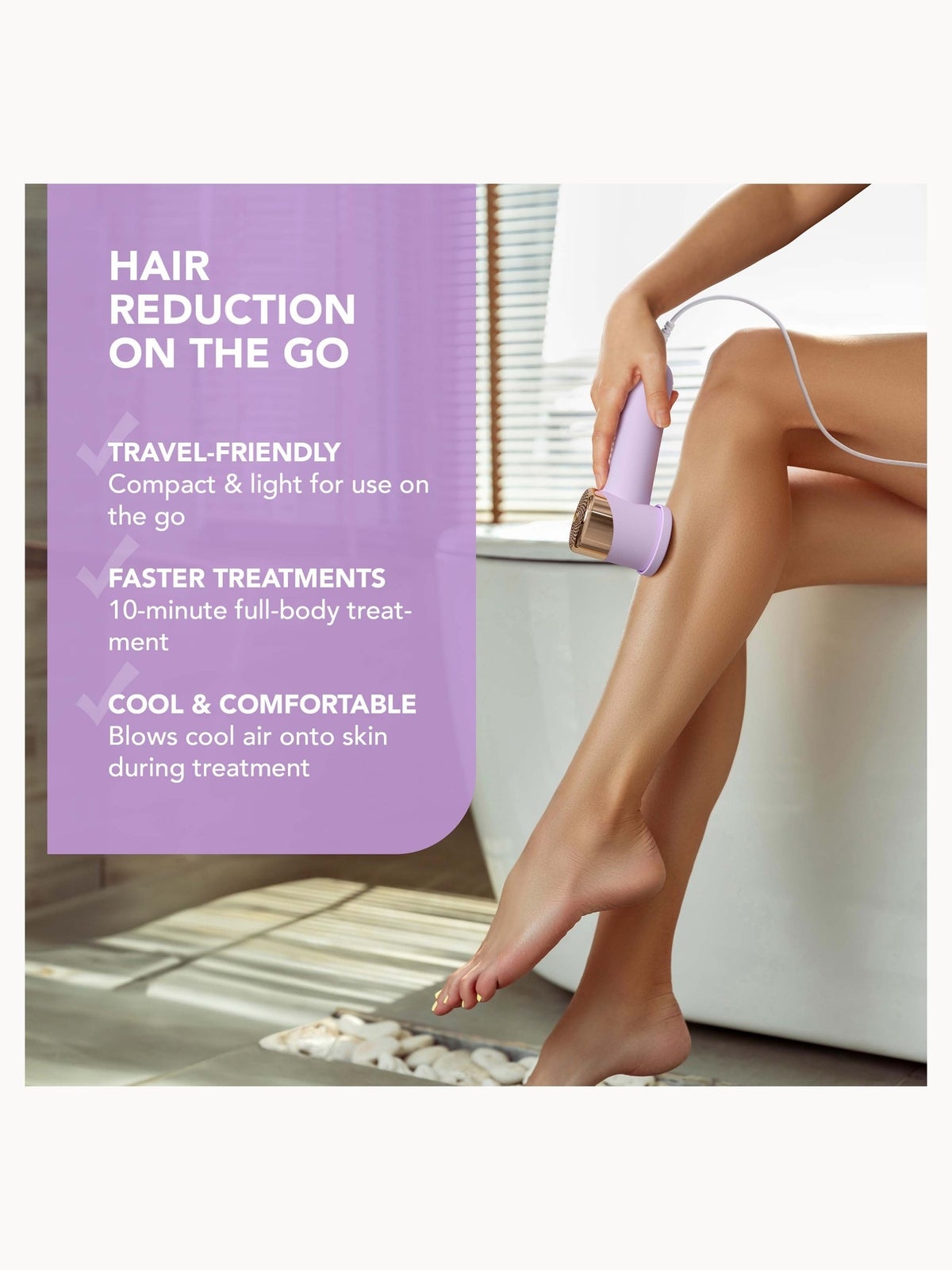 FOREO PEACH 2 Go Device - Lavender 3