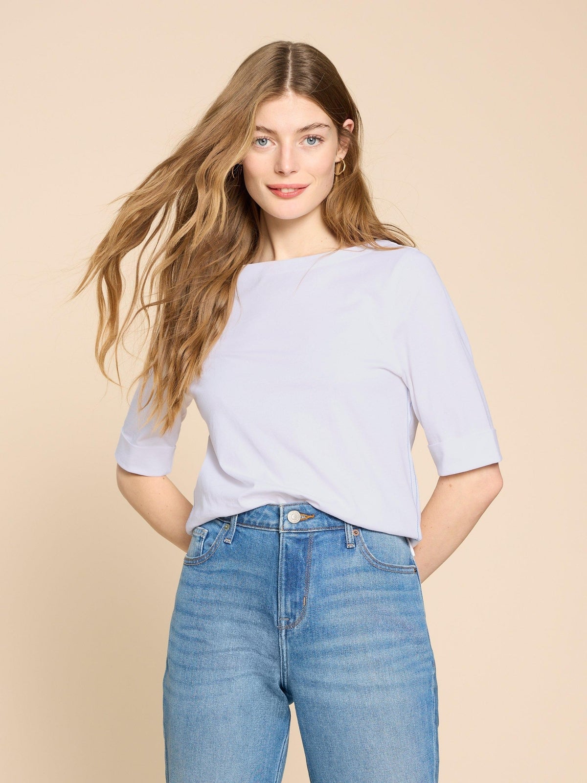 Sydney T-Shirt mit U-Boot-Ausschnitt - 34