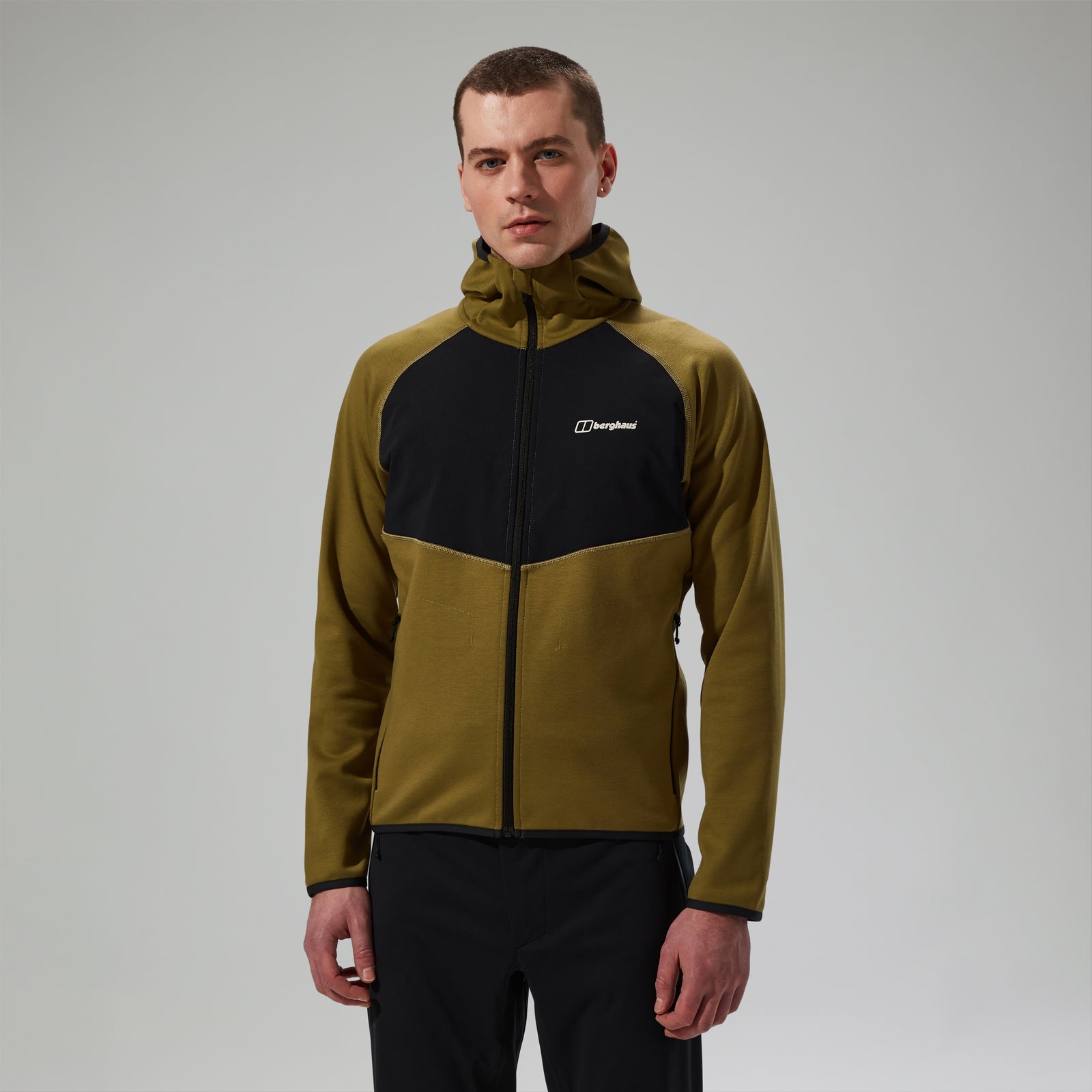 Men’s Trawden Hybrid Jacket – Green/Black