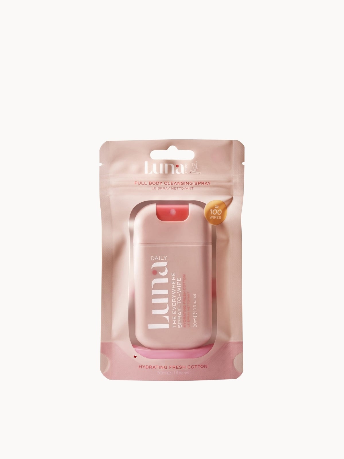 Luna Daily The Hydrating Fresh Cotton Everywhere Spray-To-Wipe 30ml 2