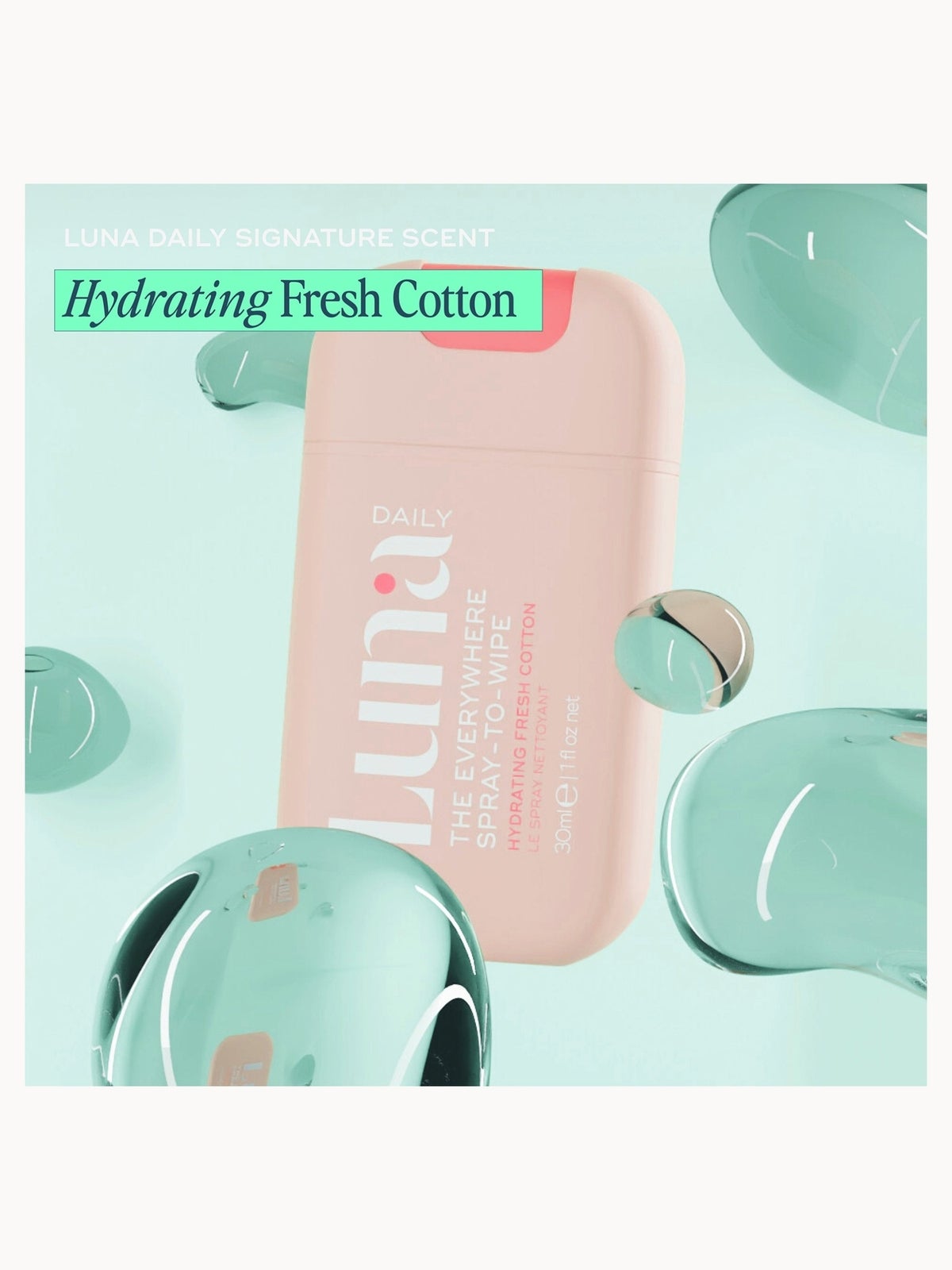 Luna Daily The Hydrating Fresh Cotton Everywhere Spray-To-Wipe 30ml 4