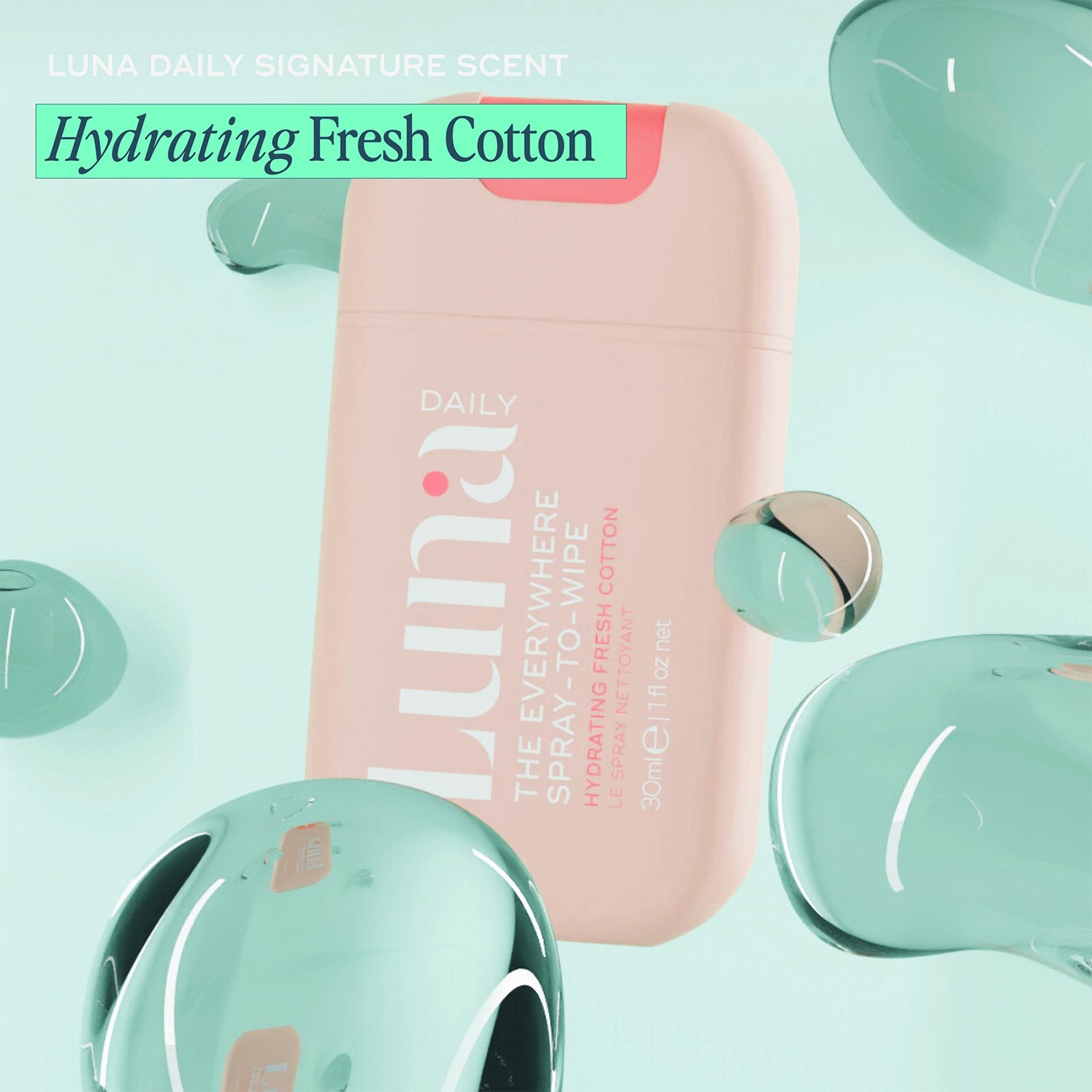 Luna Daily The Hydrating Fresh Cotton Everywhere Spray-To-Wipe 30ml 4