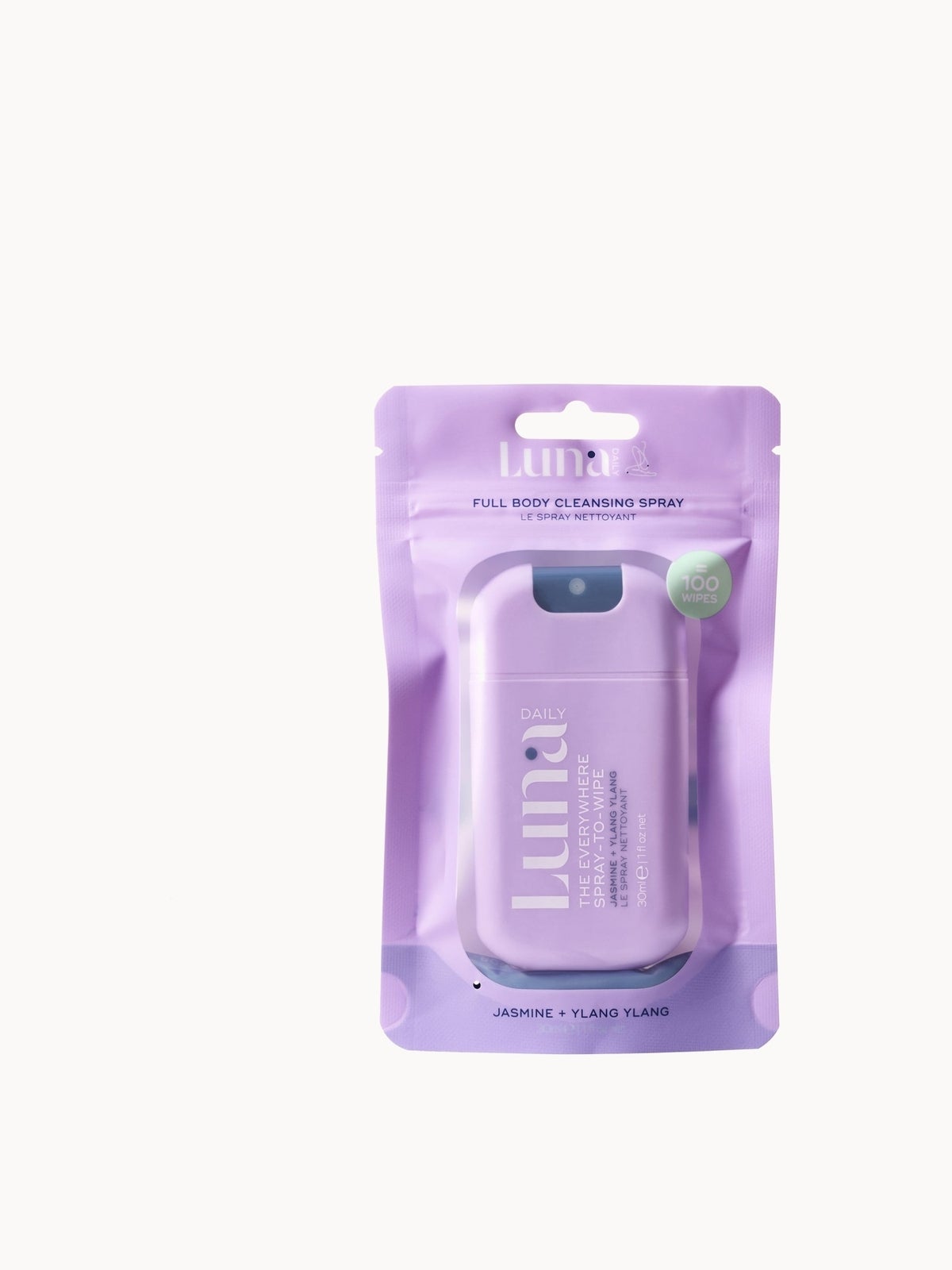 Luna Daily The Original Jasmine & Ylang Ylang Everywhere Spray-To-Wipe 30ml 2