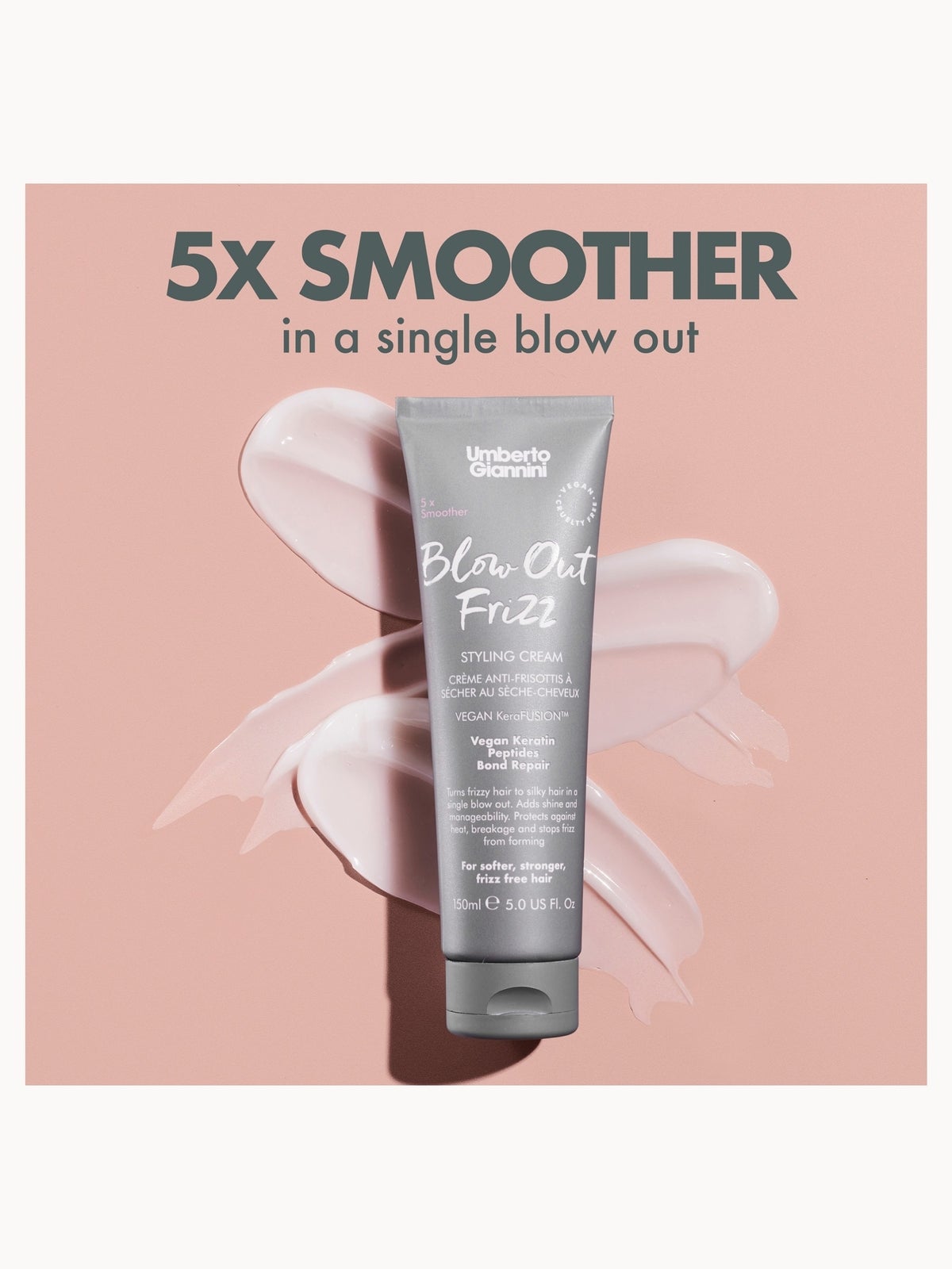 Umberto Giannini Anti-Frizz Blow Out Frizz Cream 150ml 4