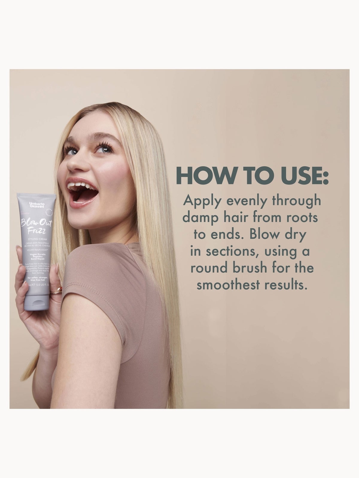 Umberto Giannini Anti-Frizz Blow Out Frizz Cream 150ml 3