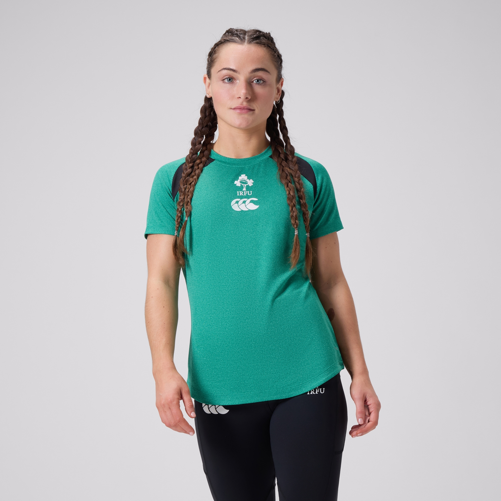 Womens Ireland Vapodri Elite Training Tee Green