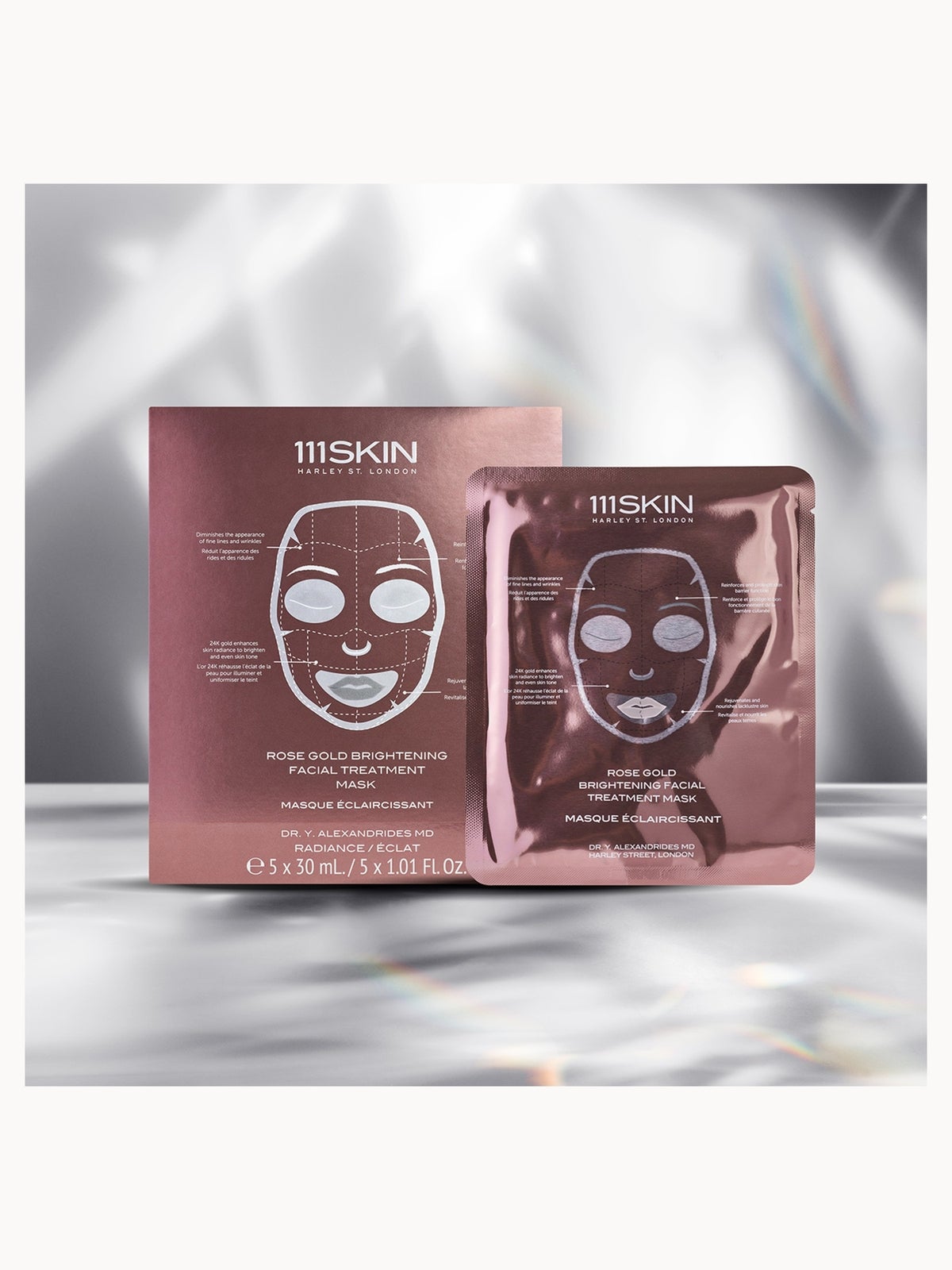 111SKIN Rose Gold Brightening 5-Piece Facial Mask Set 4