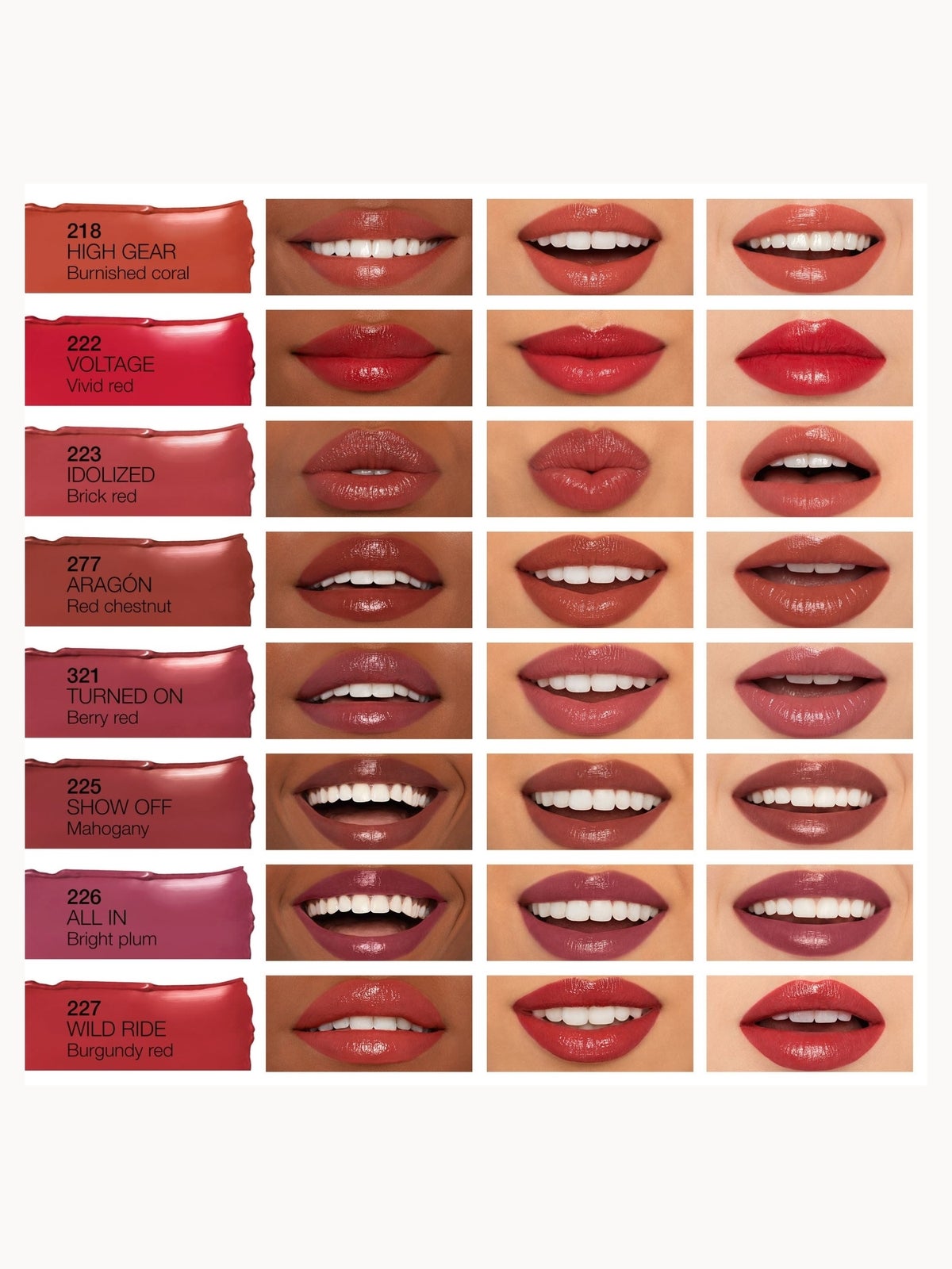 NARS Afterglow Sensual Shine Lipstick 1.5g (Various Shades) - High Gear 4