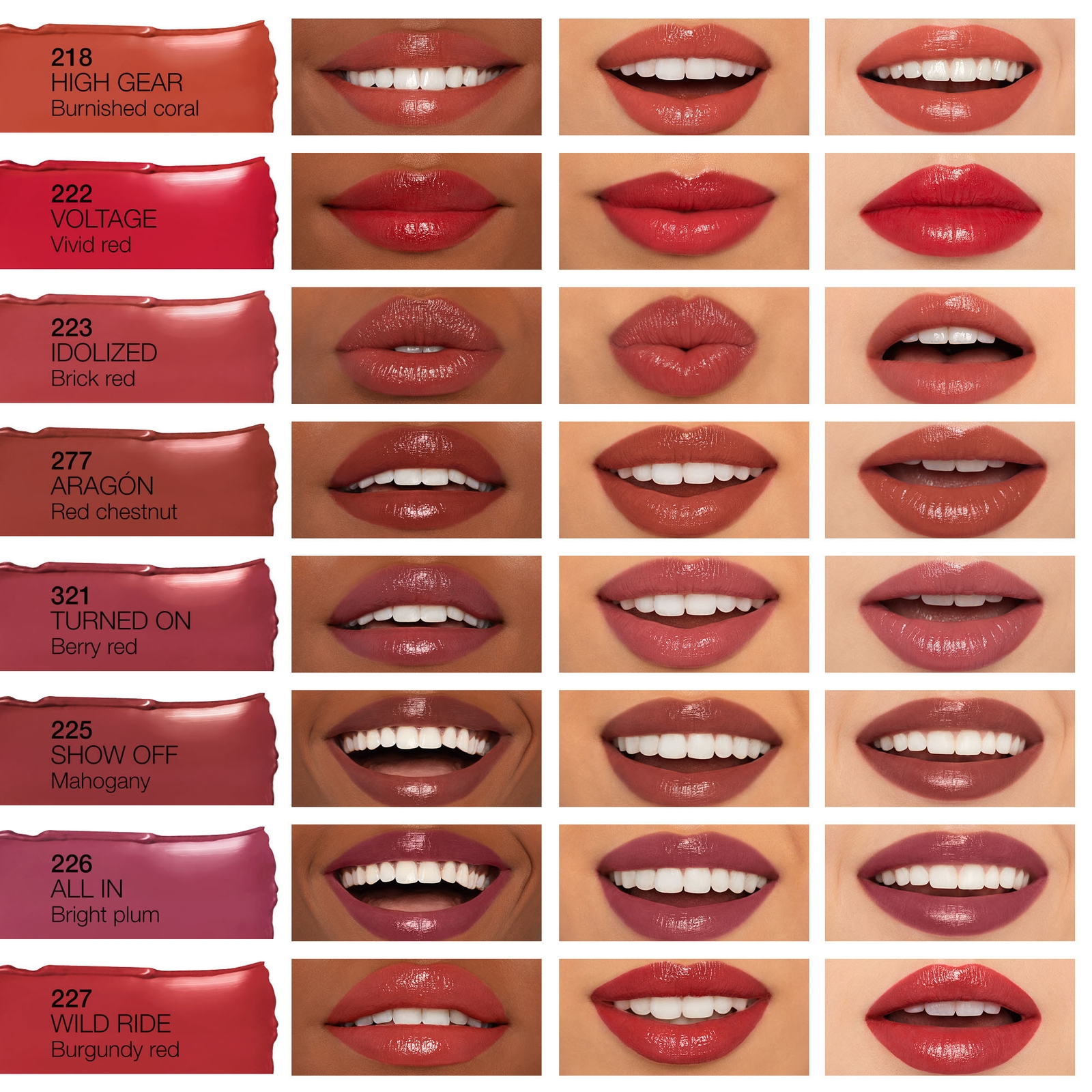 Thumbnail - NARS Afterglow Sensual Shine Lipstick 1.5g (Various Shades) - Aragón