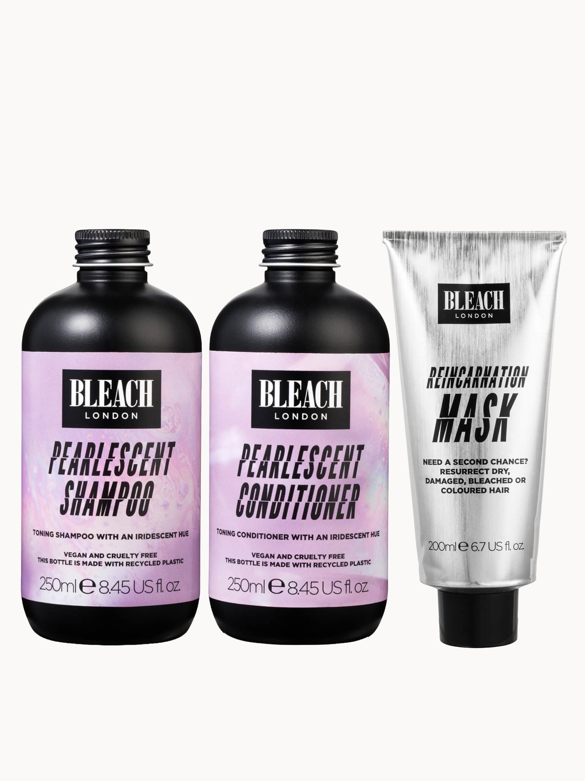 BLEACH LONDON Pearlescent 3 Step Routine