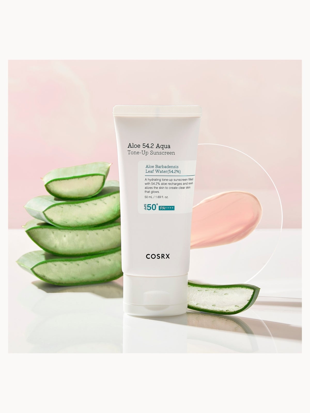 COSRX Aloe 54.2 Aqua Tone-Up Sunscreen SPF 50+ 50ml 4