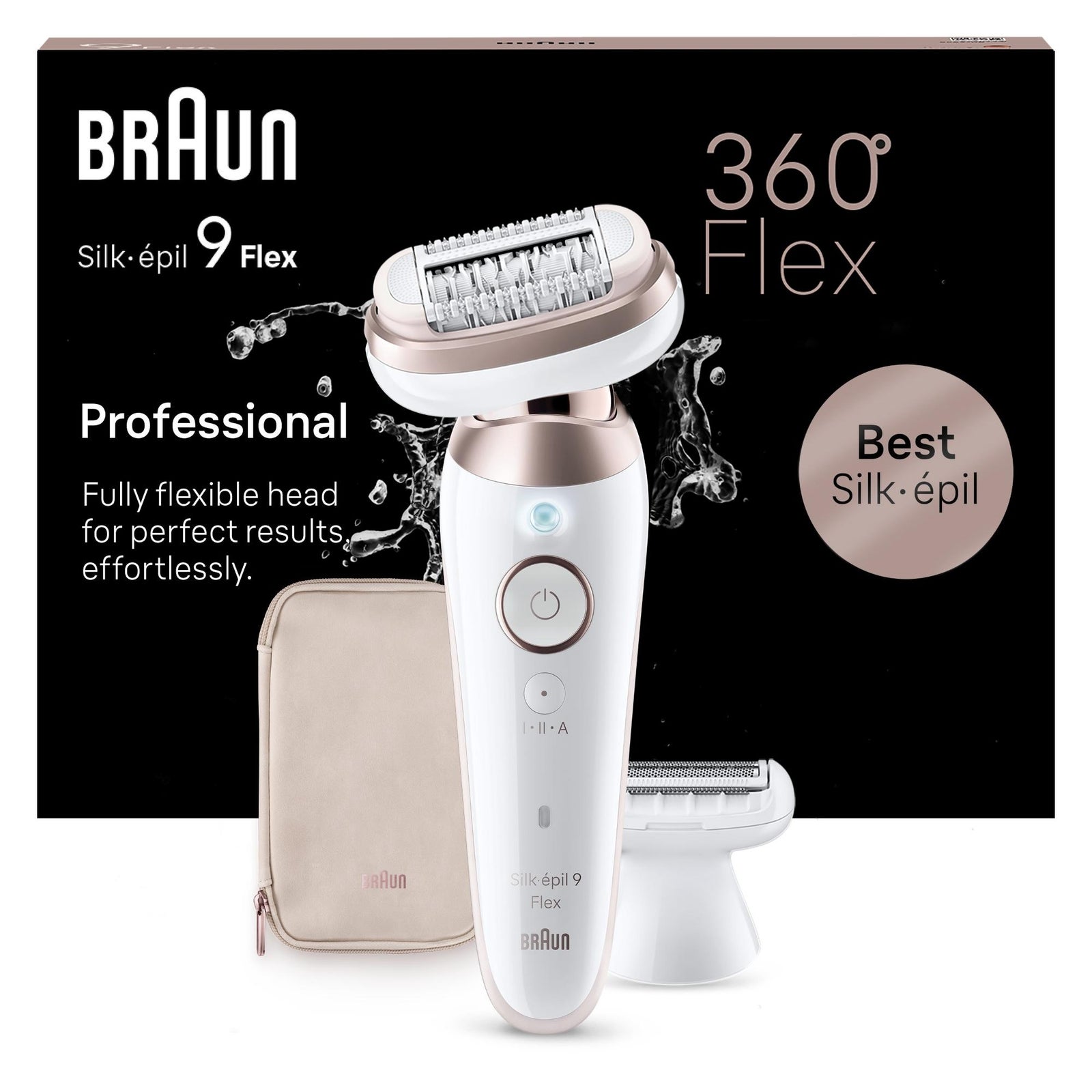 Image of Braun Silk-épil Series 9 Flex 9-030 3D Epilator Rose Gold Women
