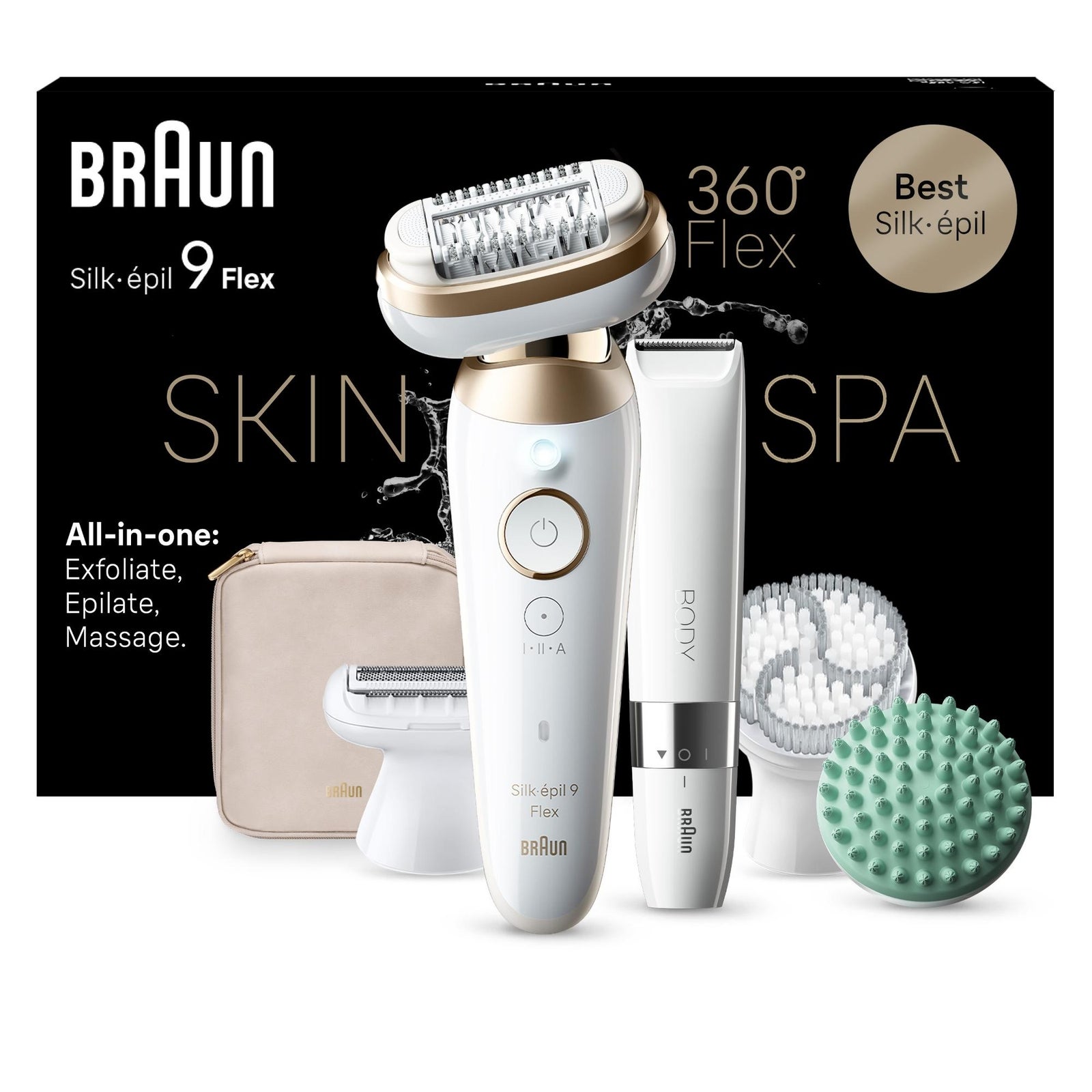 Women's Gold Braun Silk-Épil Series 9 Flex 9-481 3D Epilator